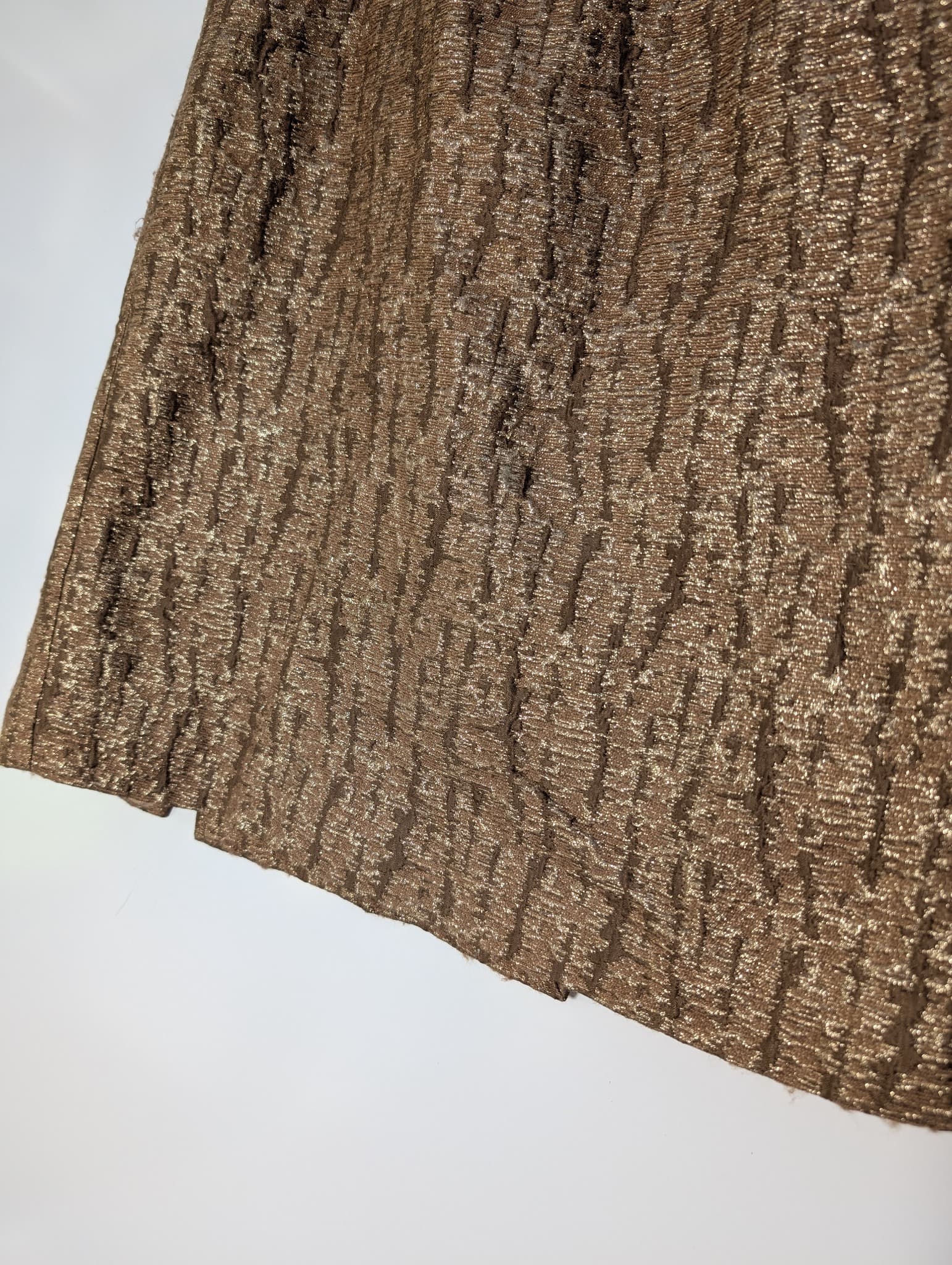 J.Crew Metallic Gold Textured A-Line Skirt Women's Size 6 — photo 2 of 8