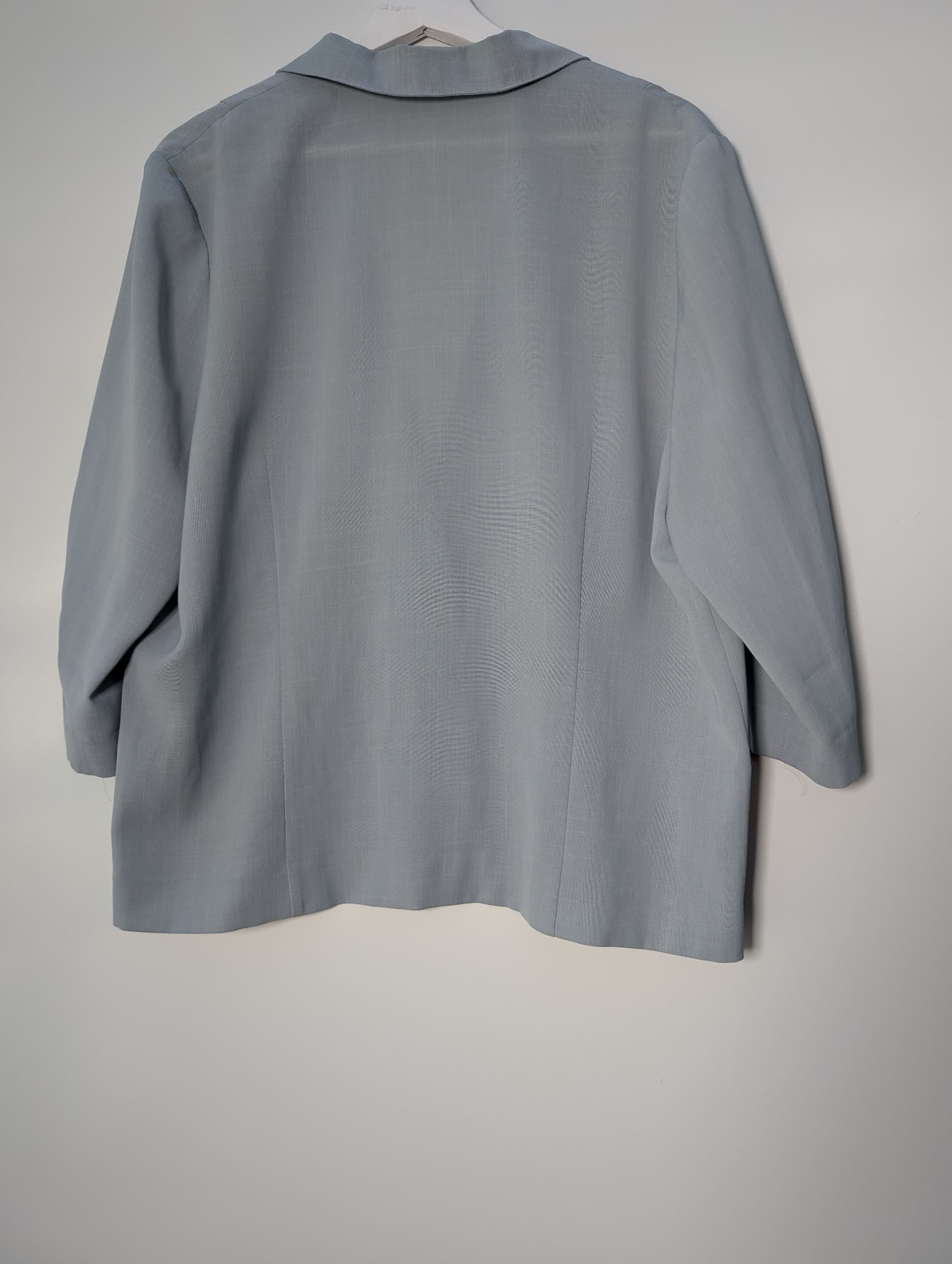 Jadeite Vintage Blazer Light Blue 3/4 Sleeve Size 15 — photo 3 of 7