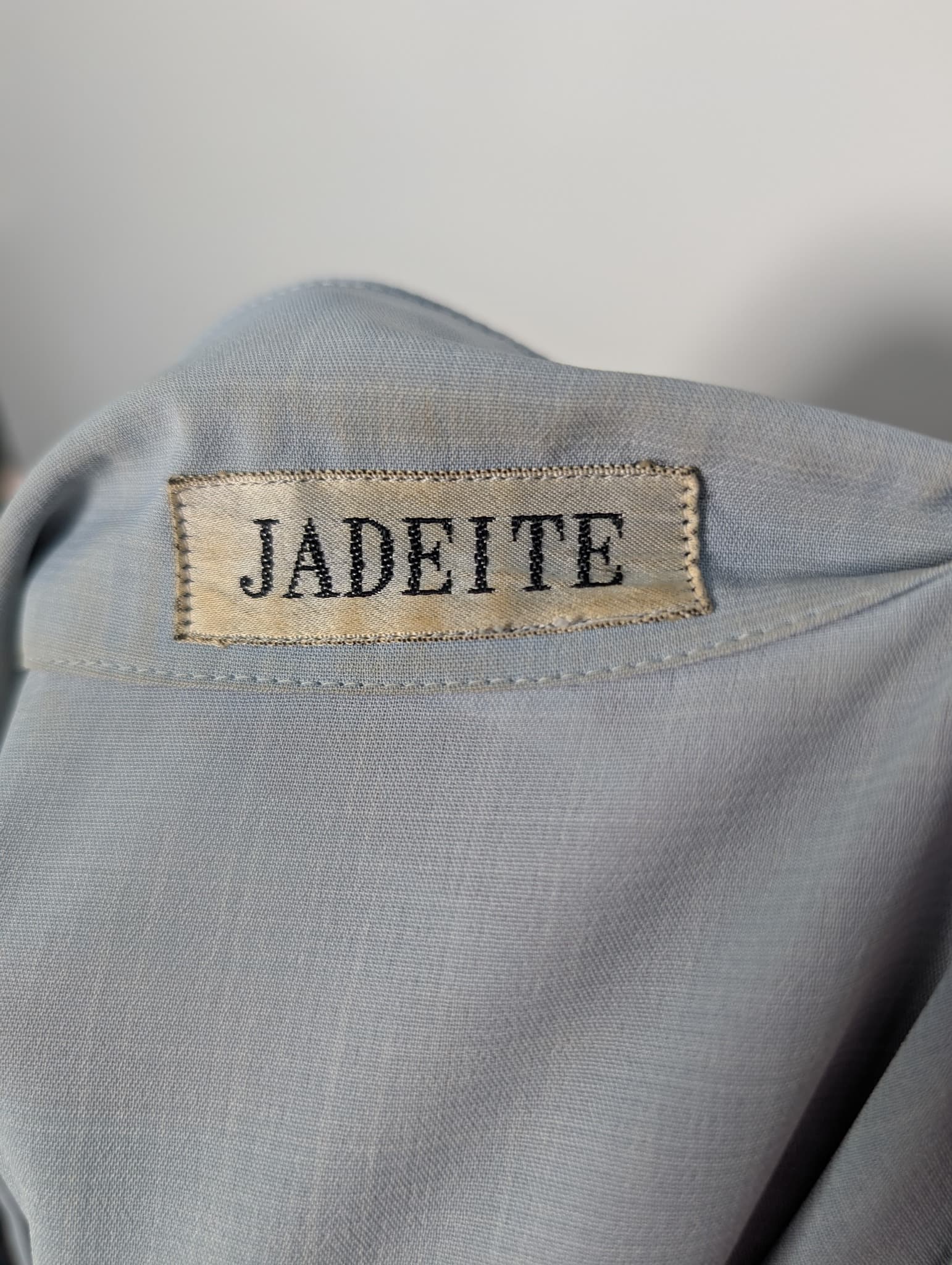 Jadeite Vintage Blazer Light Blue 3/4 Sleeve Size 15 — photo 5 of 7