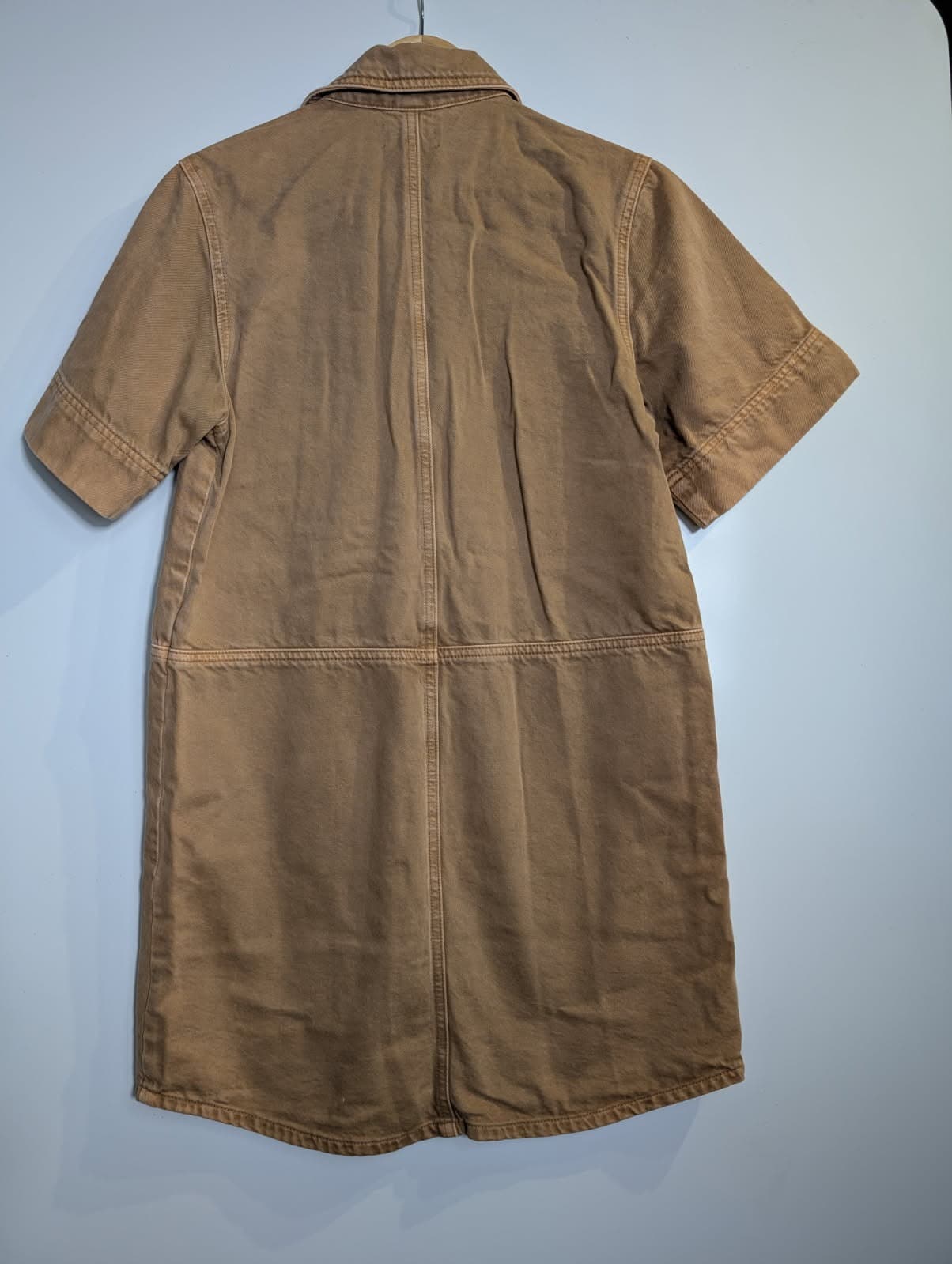 JAG Women's Denim Shirt Dress Tan Size S — photo 4 of 7