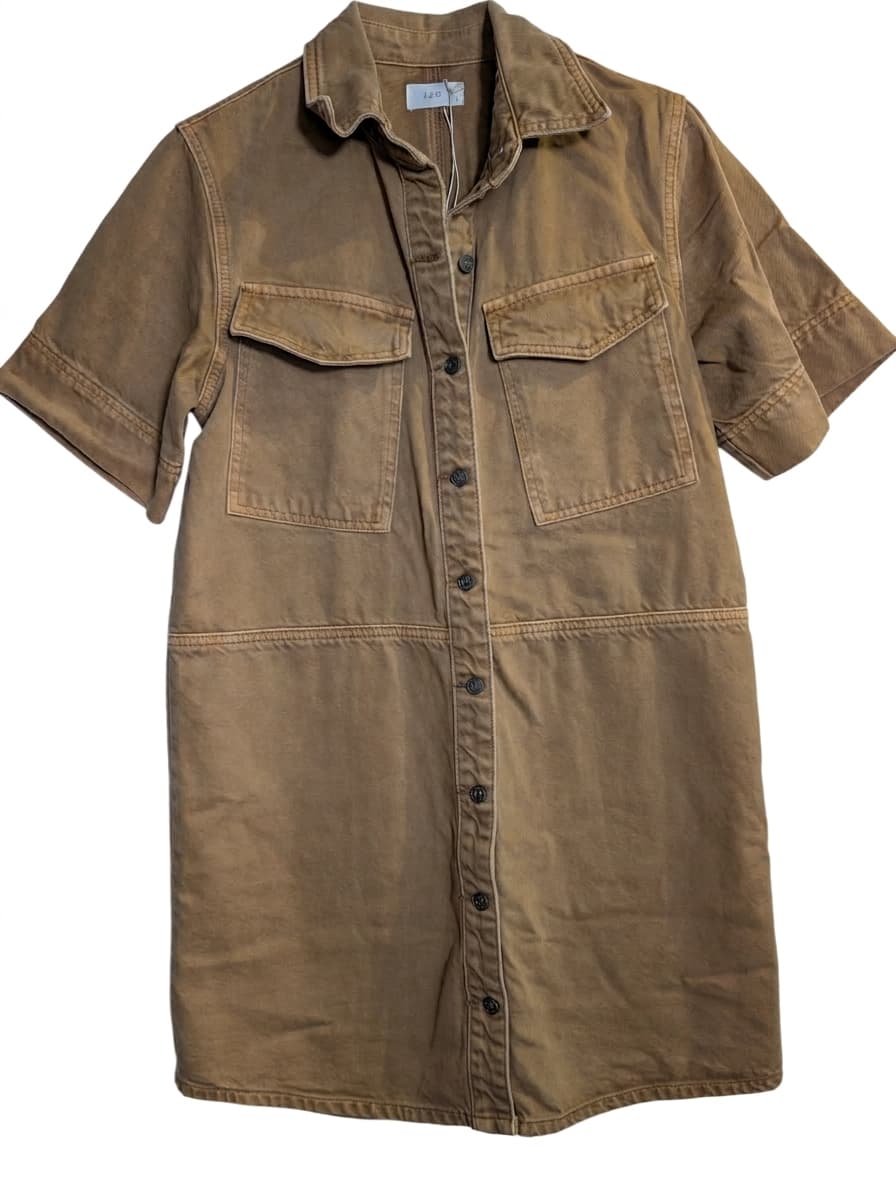 JAG Women's Denim Shirt Dress Tan Size S — photo 1 of 7
