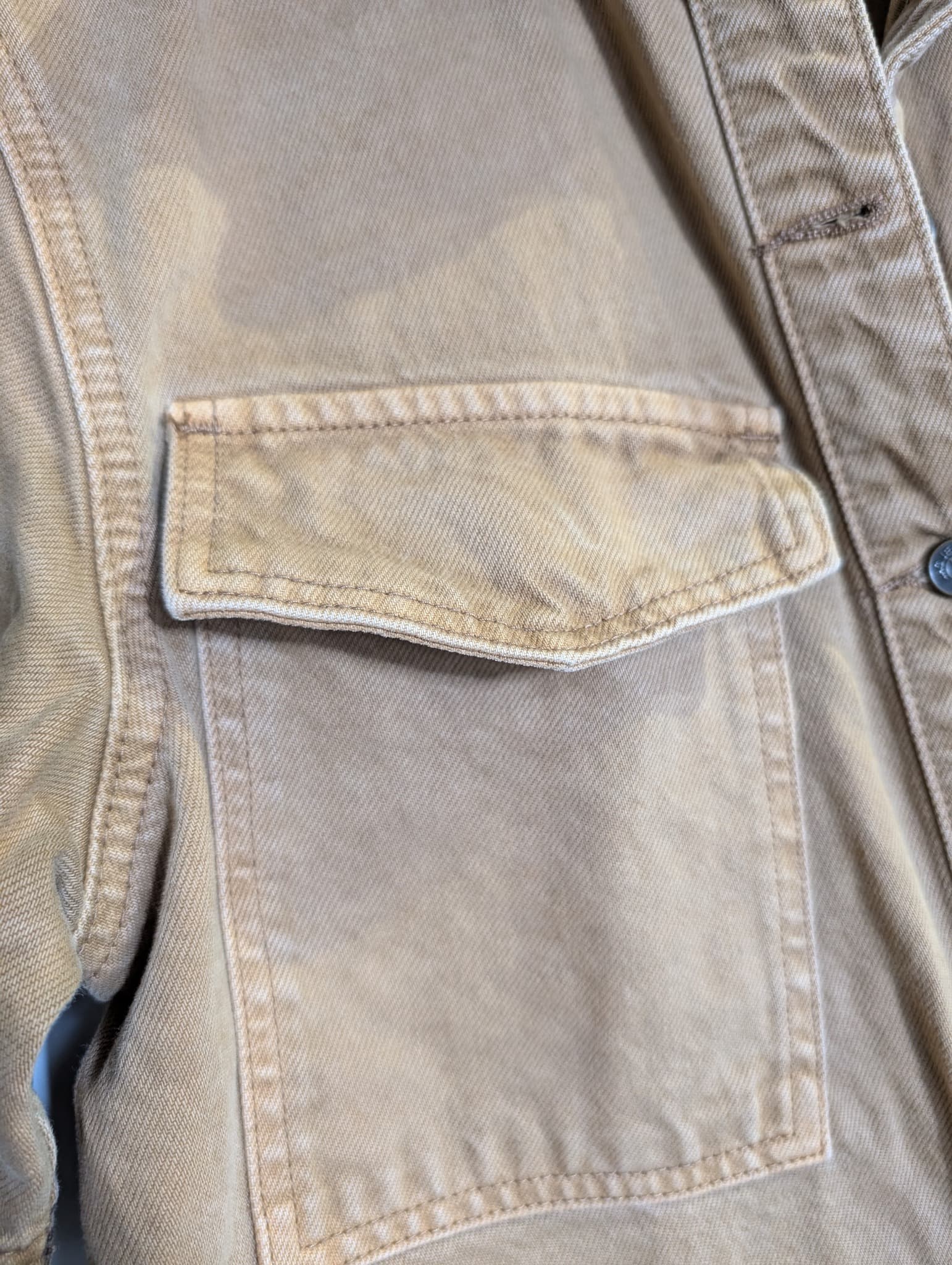 JAG Women's Denim Utility Shirt Dress Tan Size S — photo 3 of 8