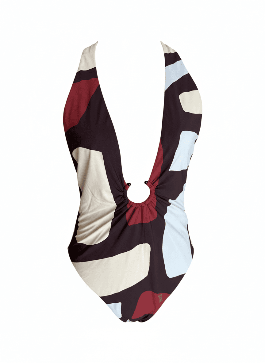 JETS Australia Geometric Print Ring Front One-Piece Swimsuit — photo 1 of 6