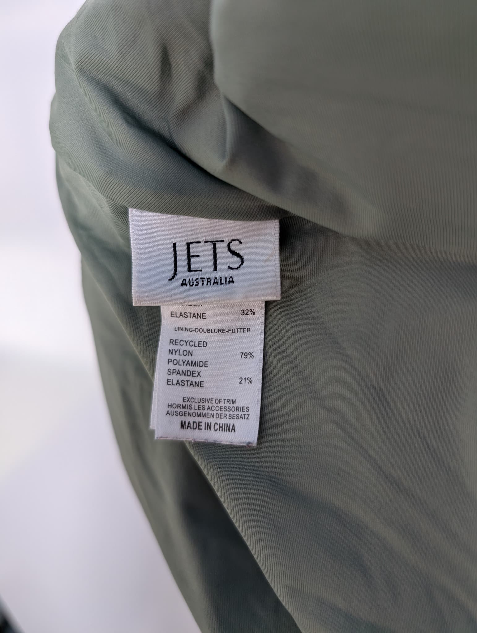 JETS Halter Neck One-Piece Swimsuit Olive Green AU 12 — photo 5 of 8