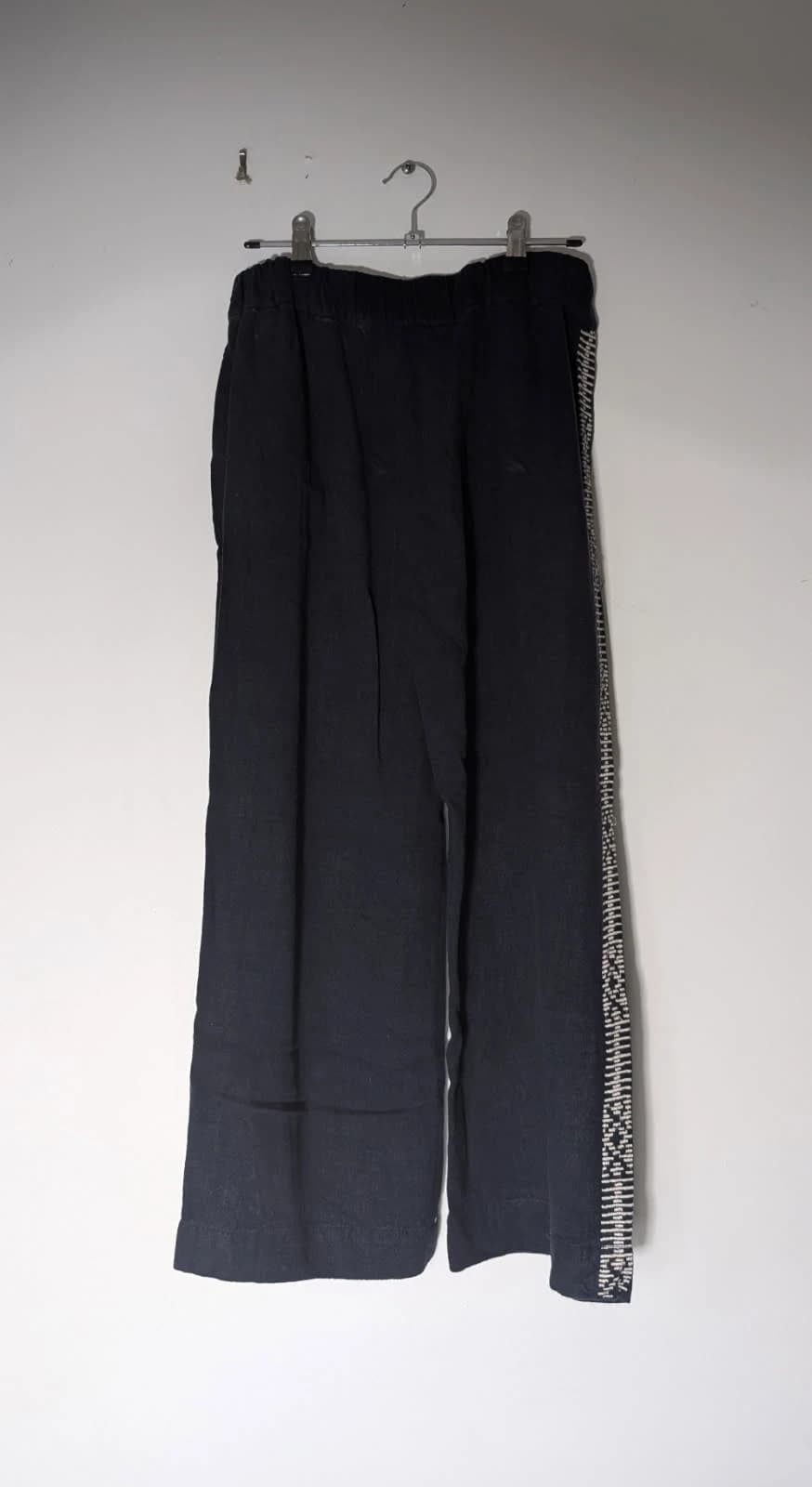 Jigsaw Dark Navy Blue Trousers with Side Stripe Detail — photo 2 of 5