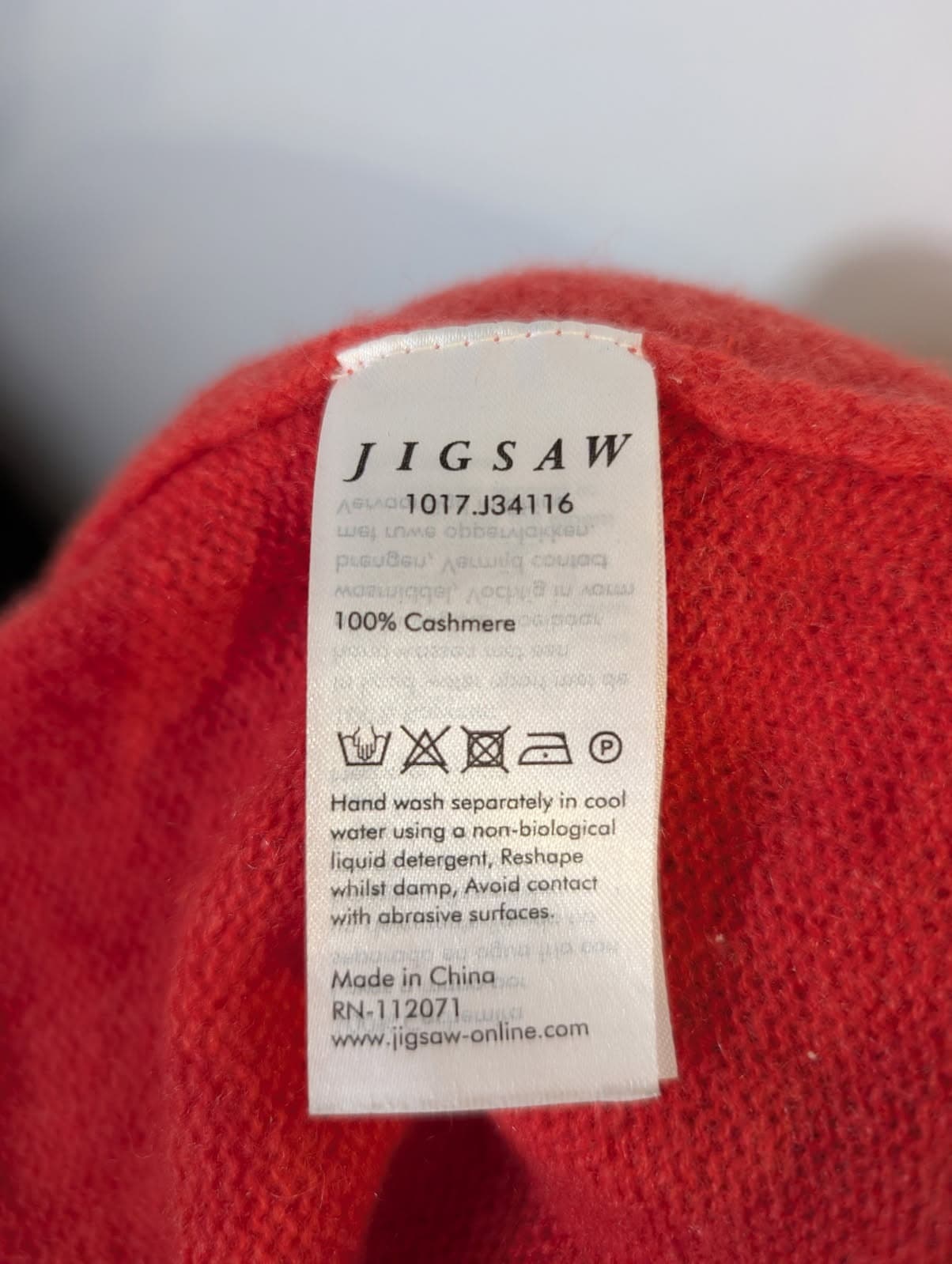 Jigsaw Women's Red 100% Cashmere Crewneck Sweater - Size XS — photo 3 of 9