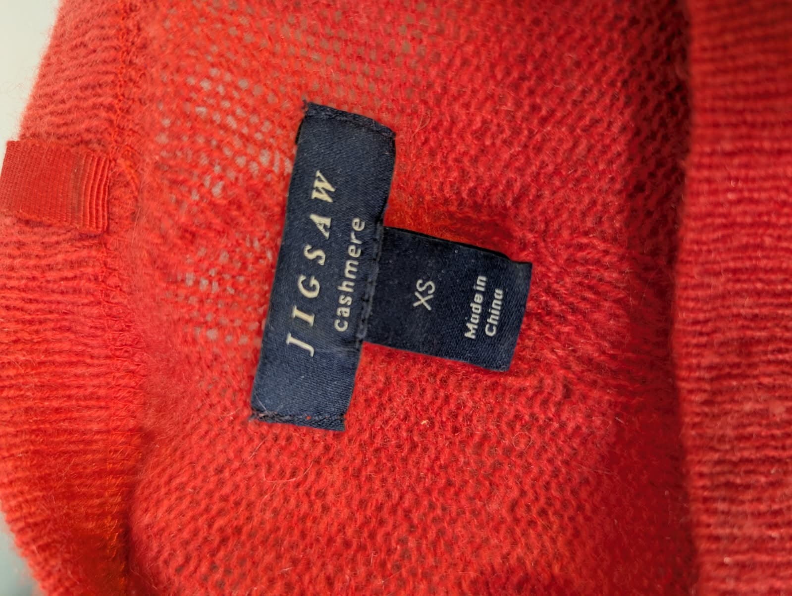 Jigsaw Women's Red 100% Cashmere Crewneck Sweater - Size XS — photo 7 of 9
