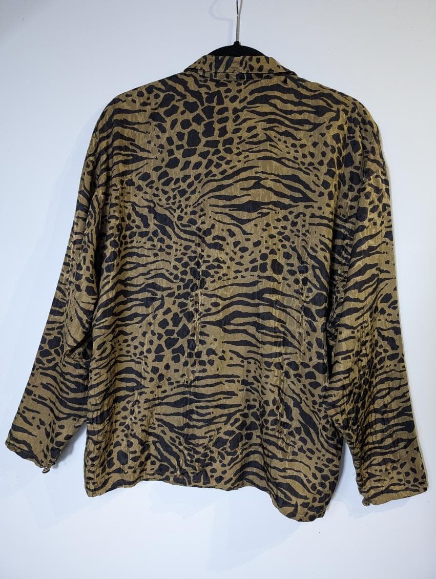 JMT Exclusively Designed Silk Shirt Leopard Print Size 34 — photo 6 of 10