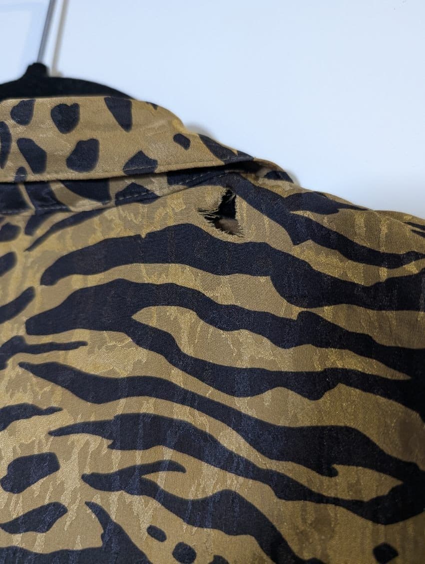 JMT Exclusively Designed Silk Shirt Leopard Print Size 34 — photo 10 of 10