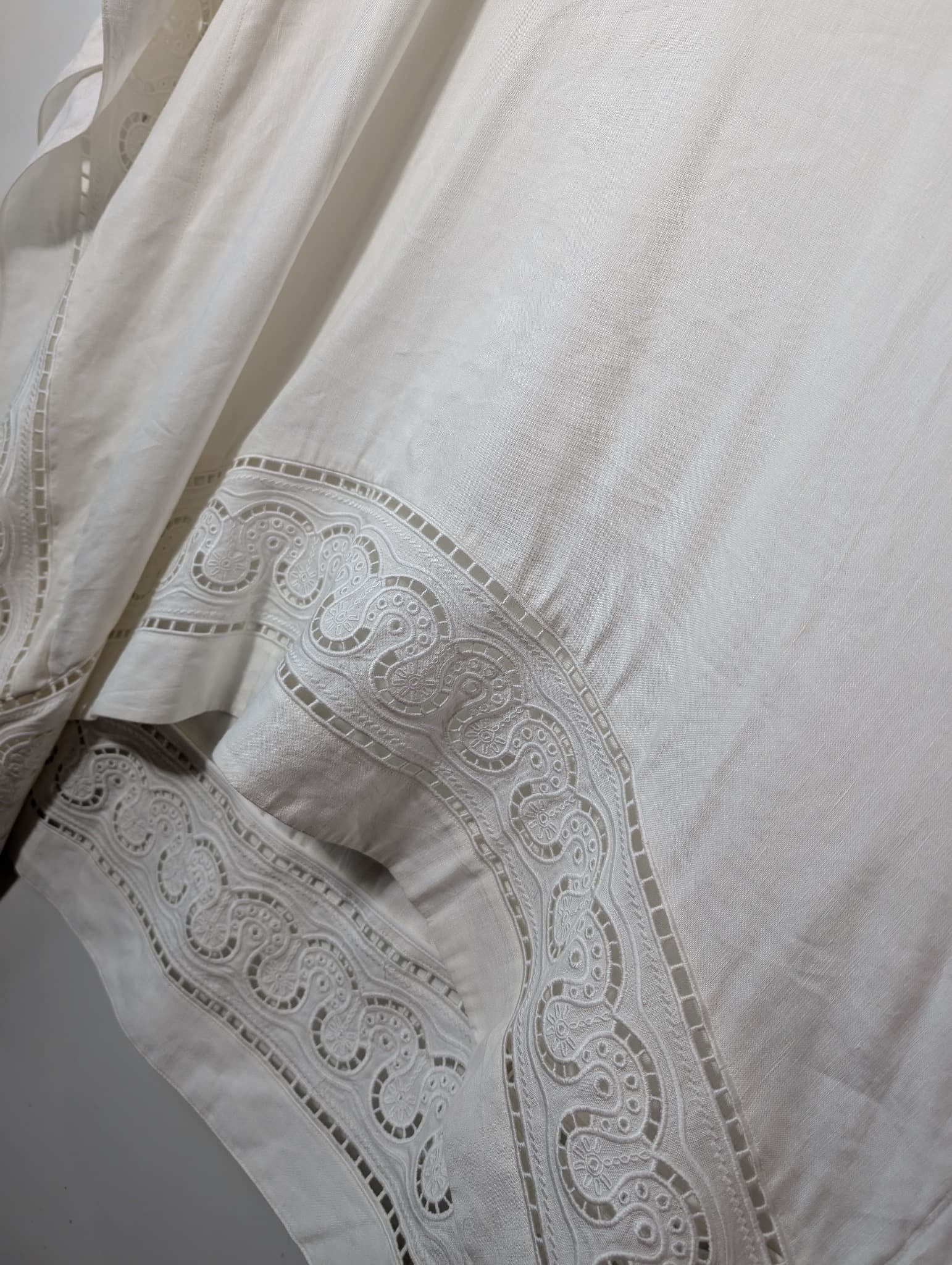 Jonathan Simkhai Lace Trim Kaftan Cover-Up White Size S — photo 3 of 9