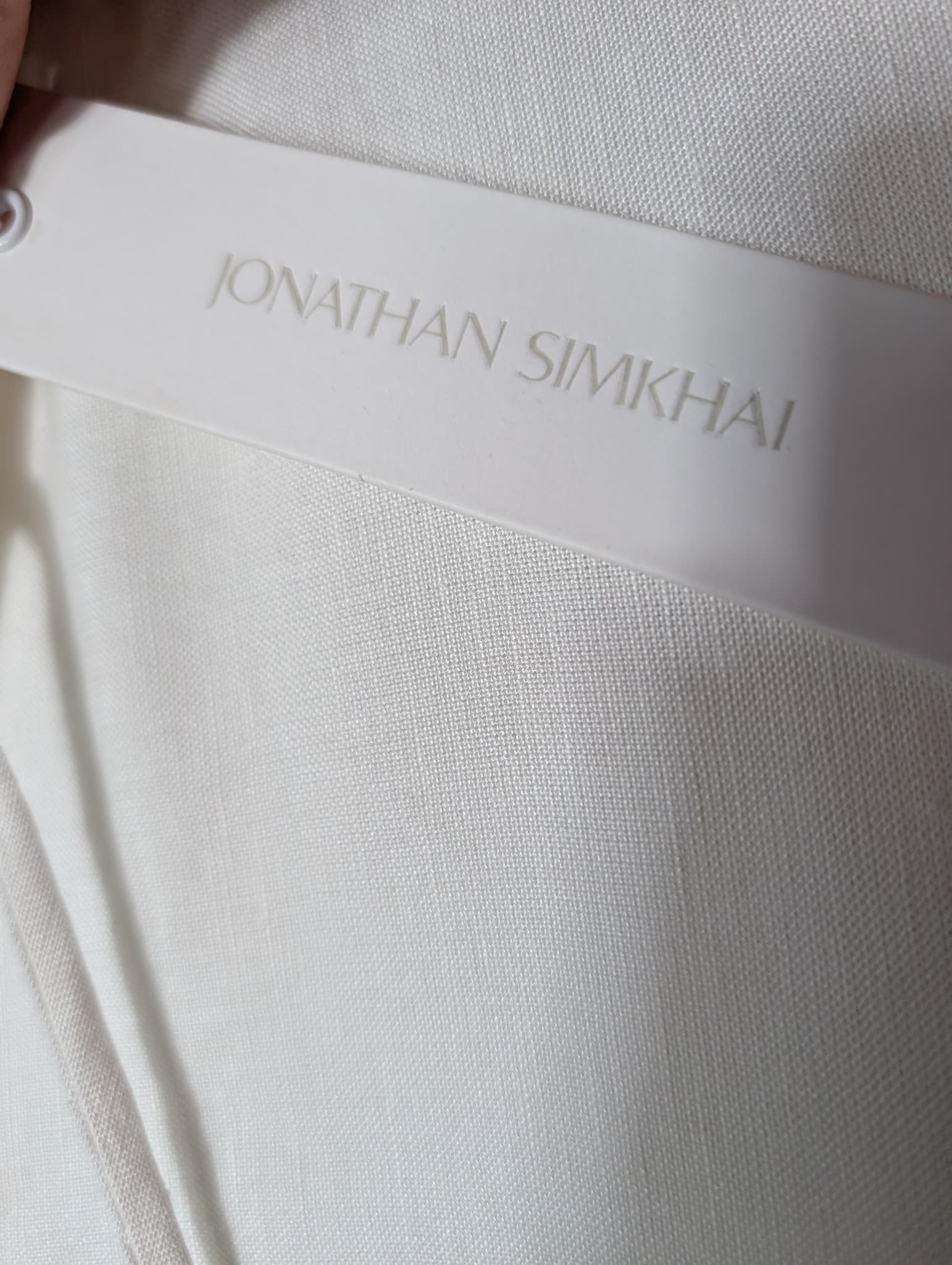 Jonathan Simkhai Lace Trim Kaftan Cover-Up White Size S — photo 5 of 9