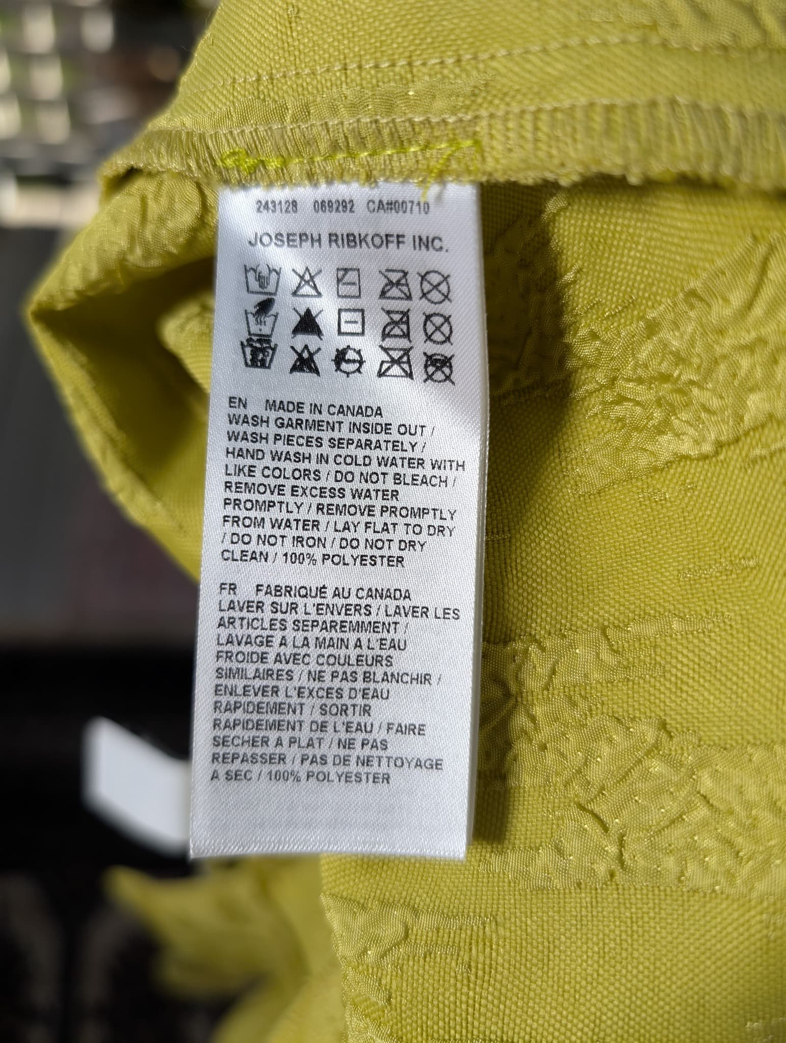 Joseph Ribkoff Open Front Jacket Lime Green Size 14 — photo 6 of 7