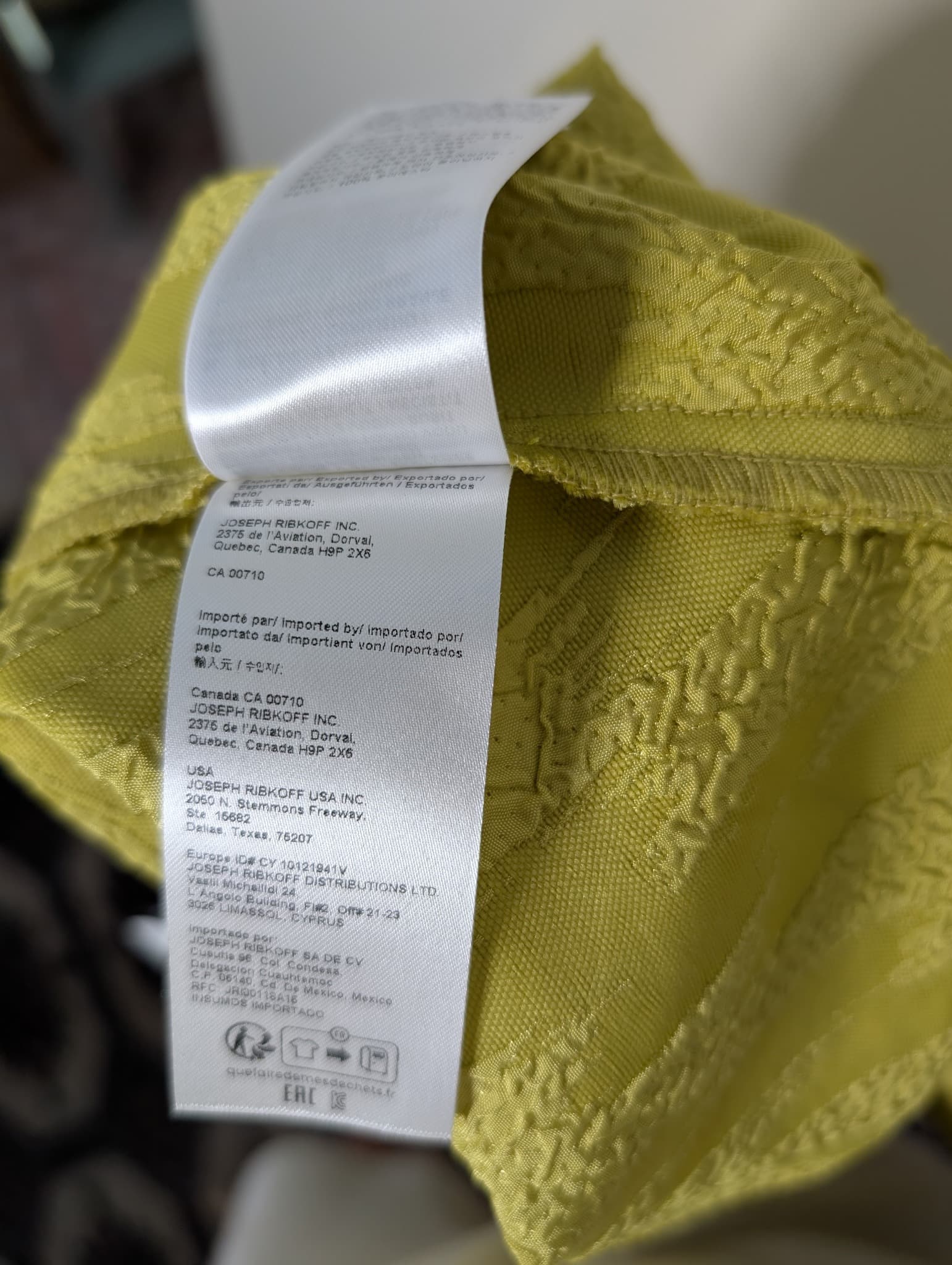 Joseph Ribkoff Open Front Jacket Lime Green Size 14 — photo 7 of 7