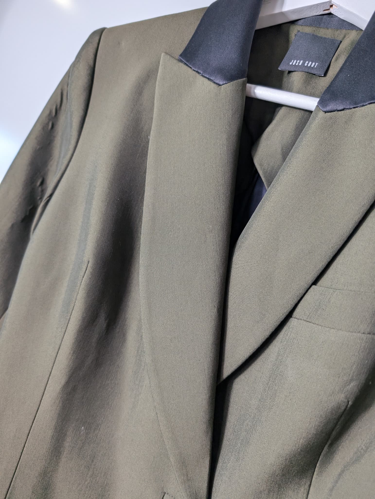Josh Goot Double Breasted Coat Dress Olive Green Size S NWT — photo 2 of 6