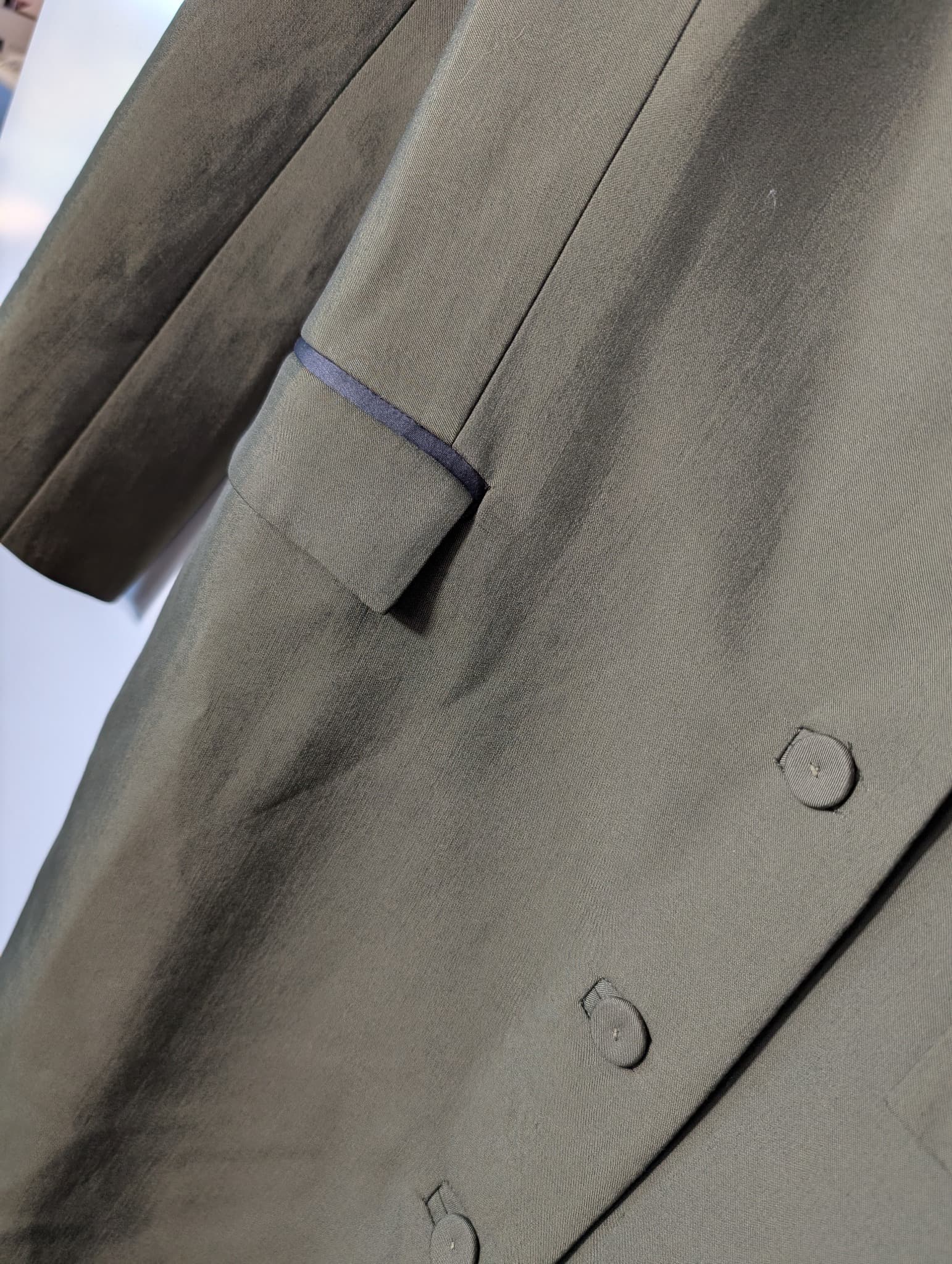 Josh Goot Double Breasted Coat Dress Olive Green Size S NWT — photo 3 of 6