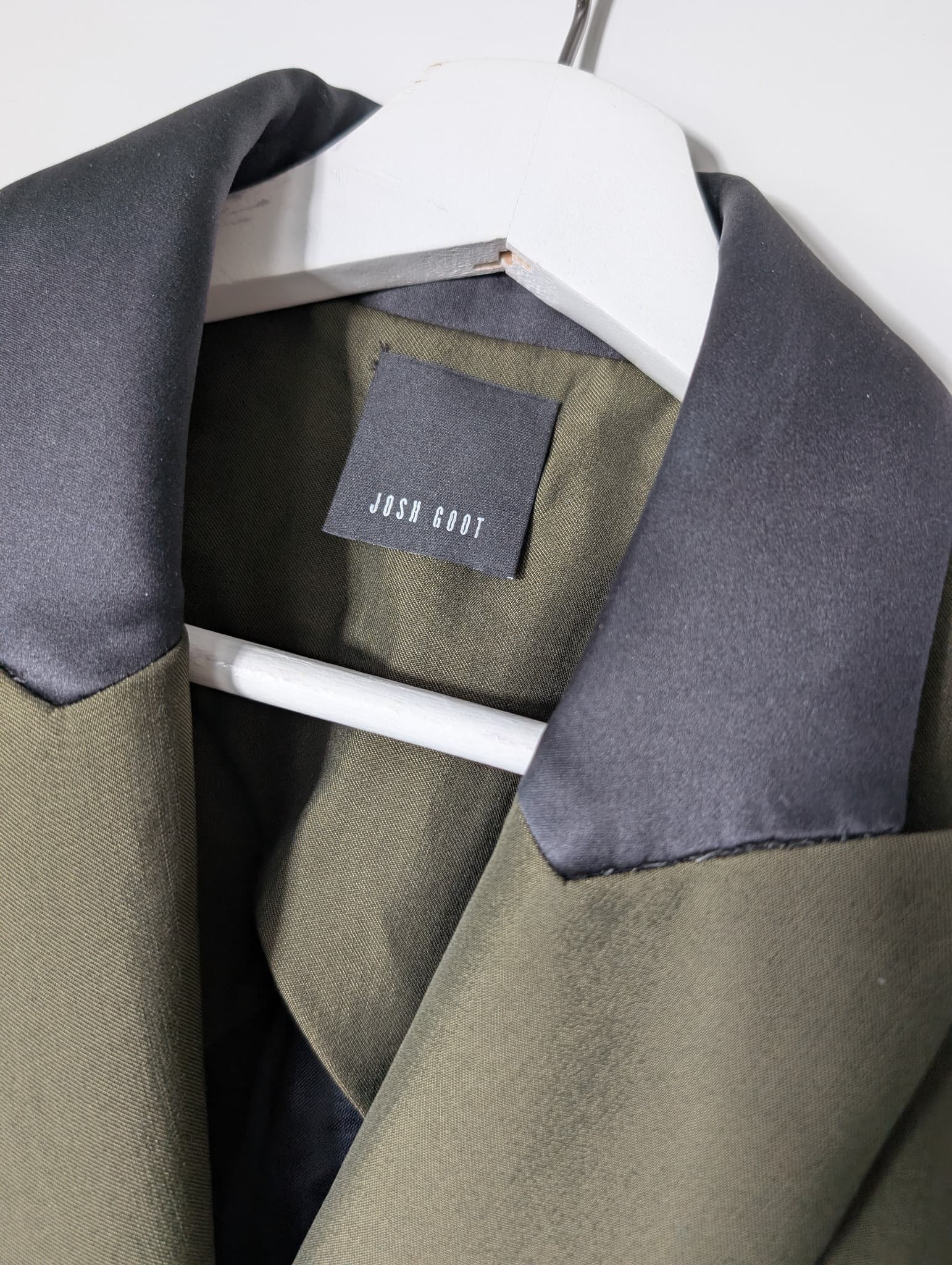 Josh Goot Double Breasted Coat Dress Olive Green Size S NWT — photo 4 of 6