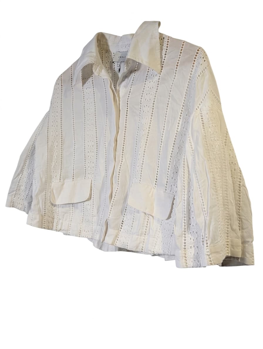 Joslin Studio Broderie Anglaise Button-Down Shirt White Women's AU 6 — photo 1 of 7