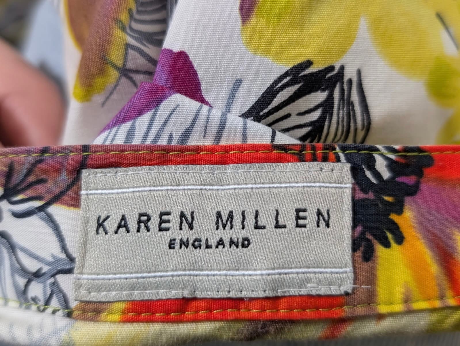 Karen Millen Floral Ruffle Front Blouse Multi-colour — photo 6 of 6
