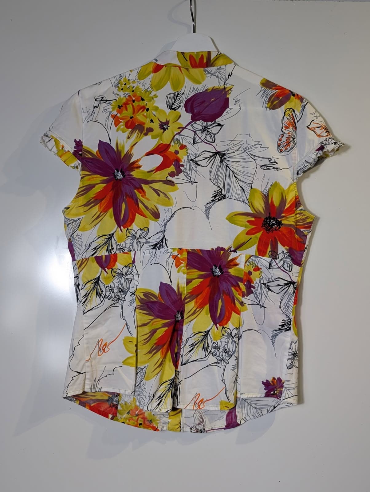 Karen Millen Floral Ruffle Front Blouse Multi-colour — photo 2 of 6