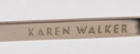 Karen Walker Maze 1507 Sunglasses - Black & Gold Round Frames — photo 3 of 4