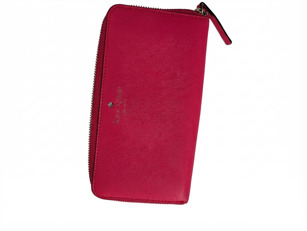 Kate Spade New York Saffiano Leather Zip Around Continental Wallet Red — photo 1 of 10