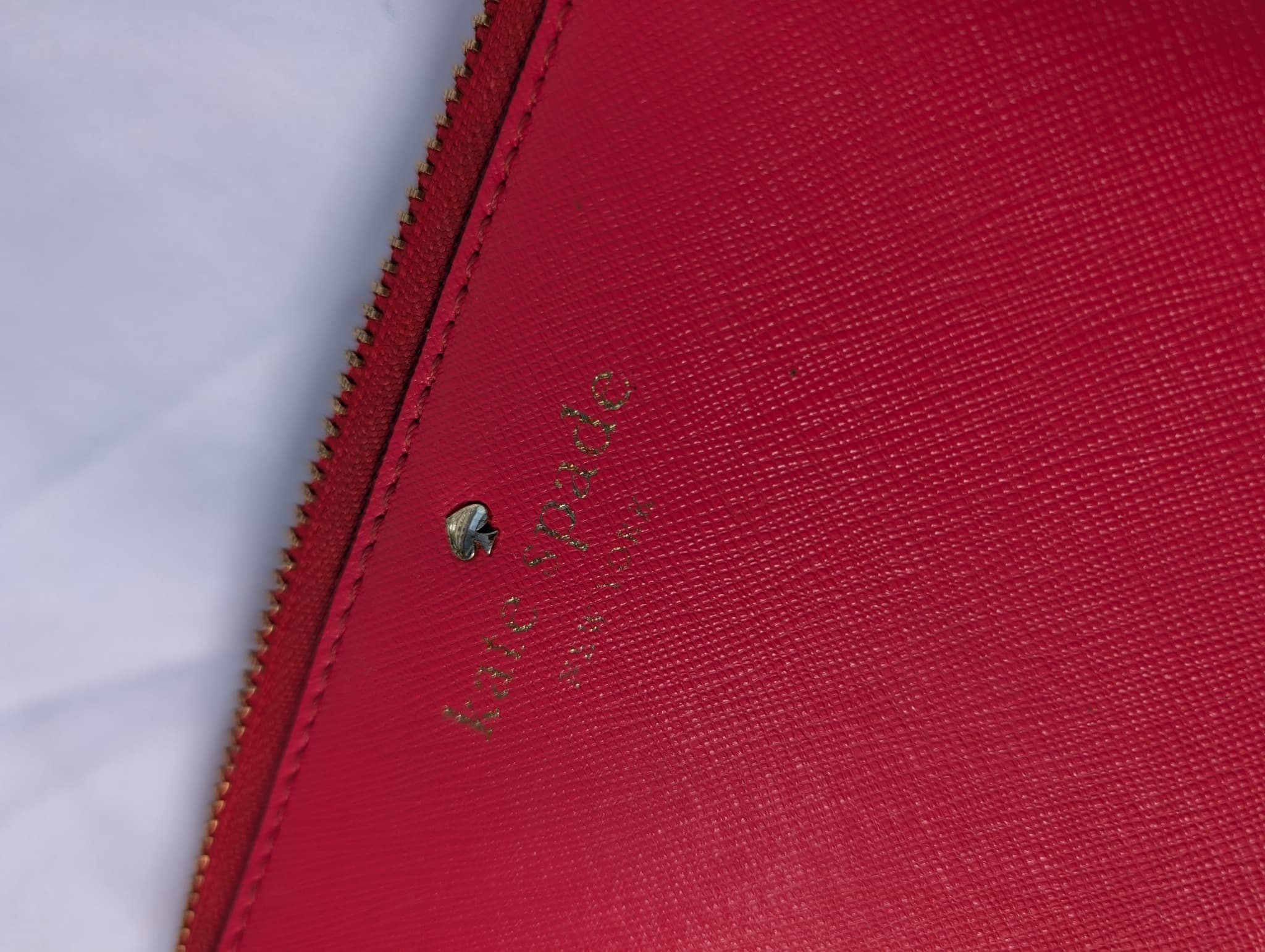 Kate Spade New York Saffiano Leather Zip Around Continental Wallet Red — photo 2 of 10