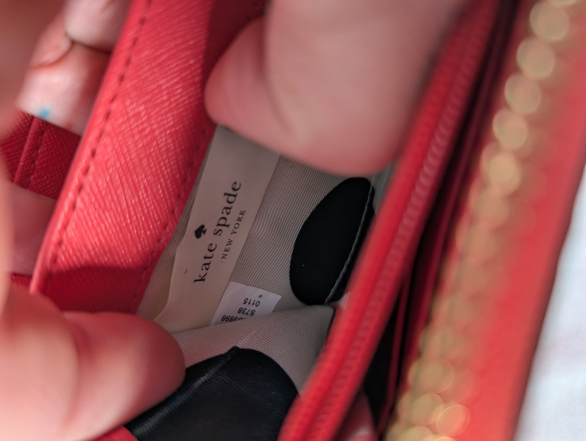 Kate Spade New York Saffiano Leather Zip Around Continental Wallet Red — photo 7 of 10