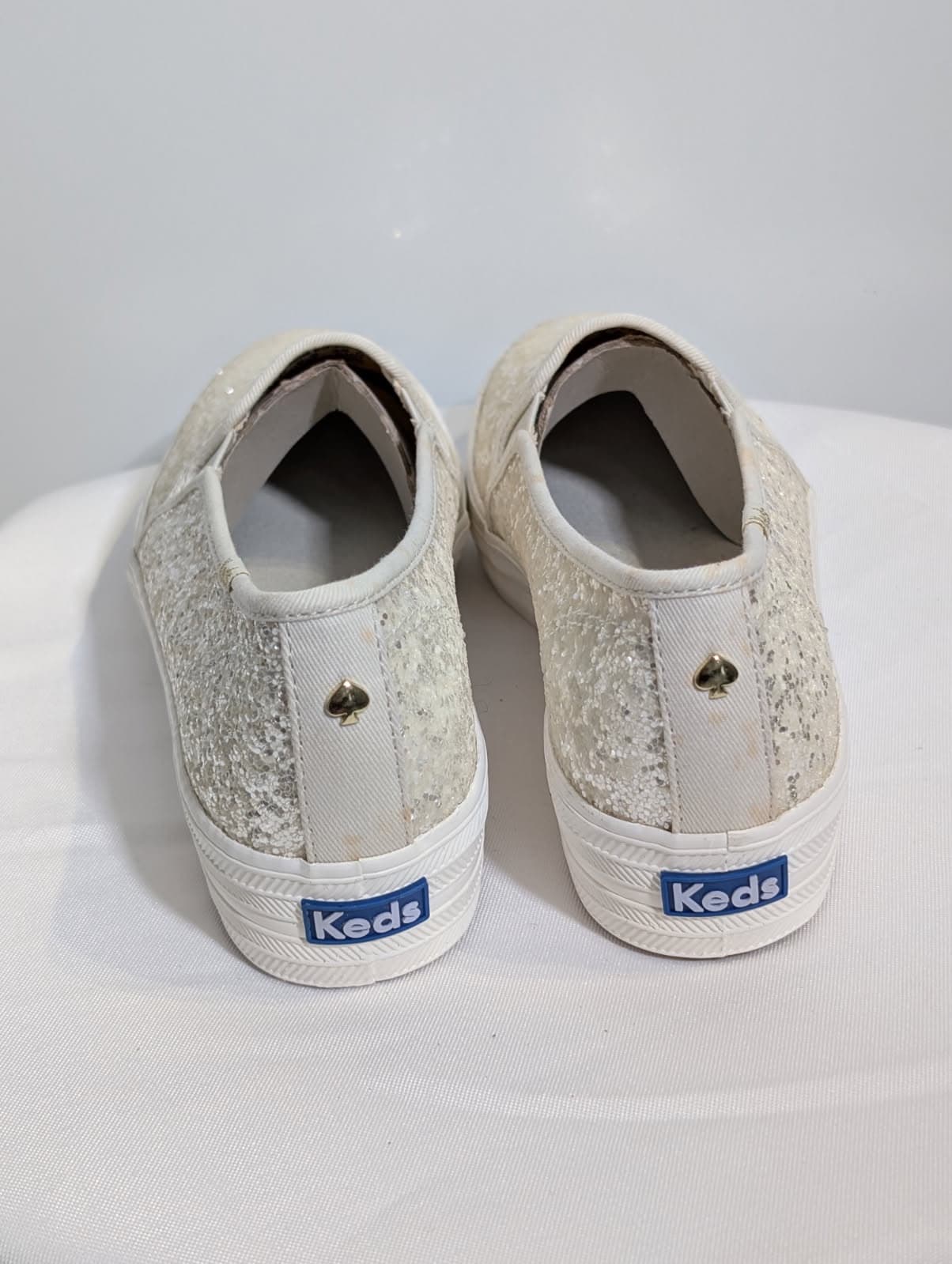 Kate Spade New York x Keds Glitter Platform Slip-On Sneakers Gold US 8 — photo 4 of 6