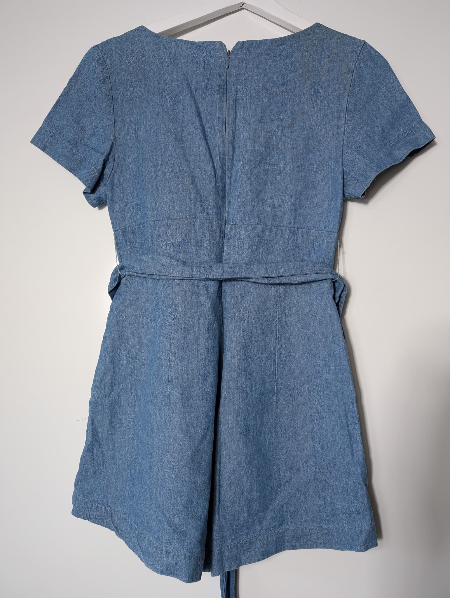 Kookai Denim V-Neck Playsuit Blue Size 36 — photo 5 of 6