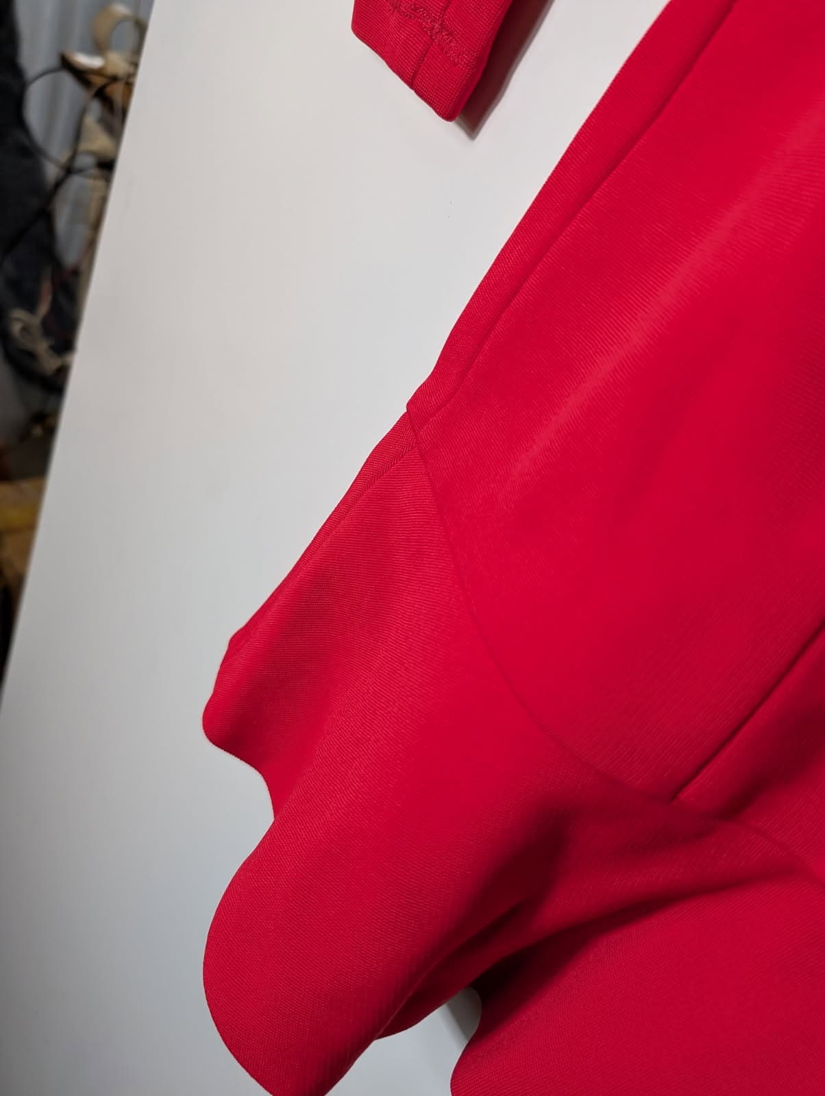Kookai Long Sleeve V-Neck Mini Dress Red Size 34 — photo 4 of 7