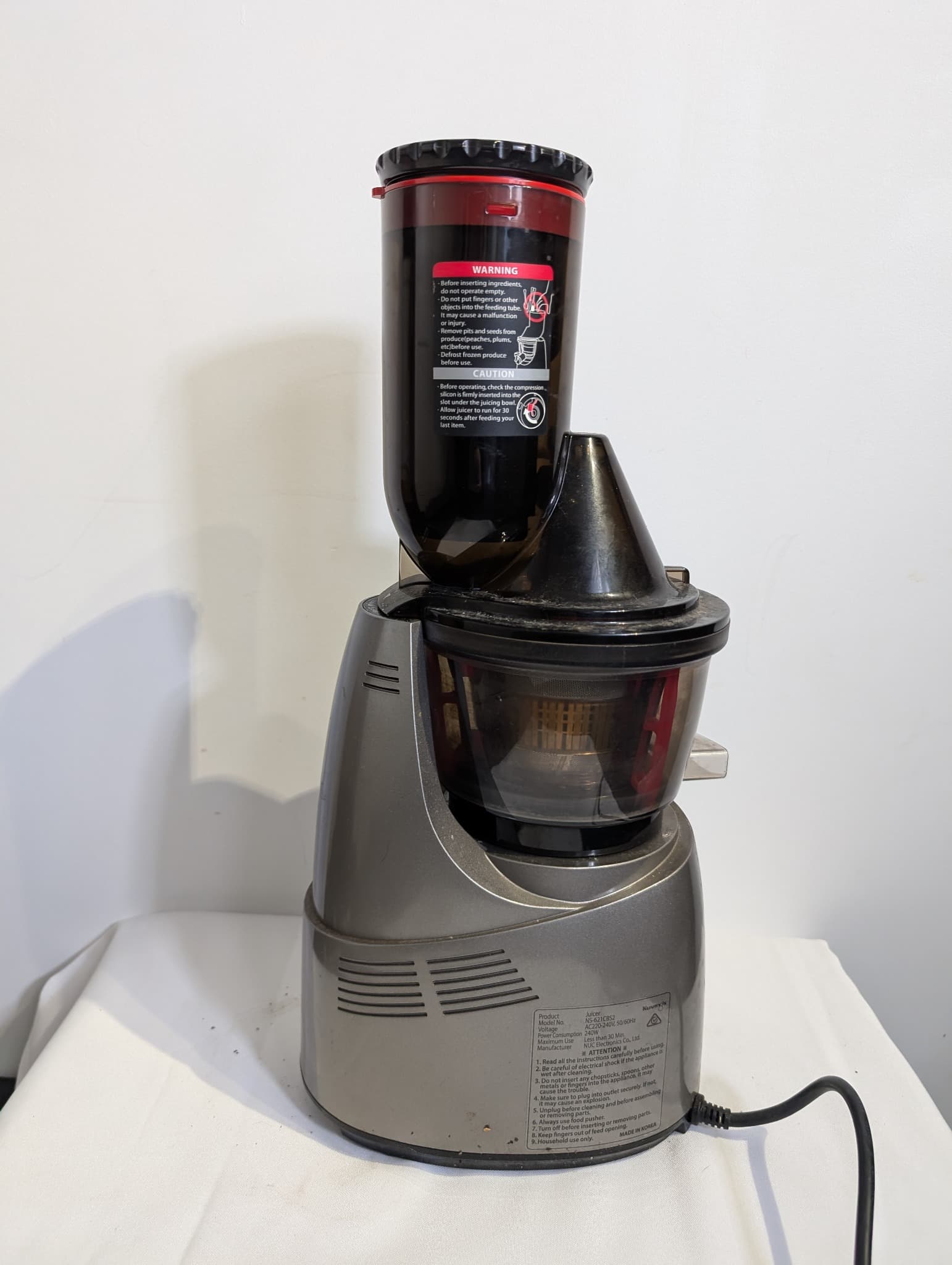 Kuvings Whole Slow Juicer B6000 Silver Cold Press — photo 5 of 6
