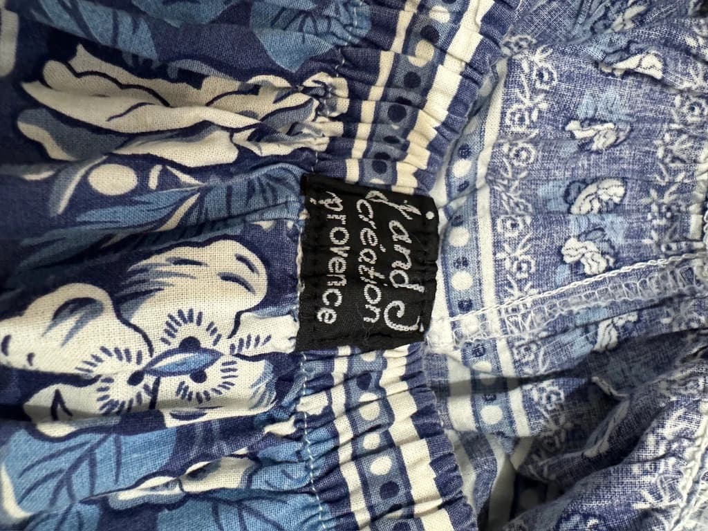 L and J Creation Provence Blue Floral Tiered Skirt — photo 7 of 7