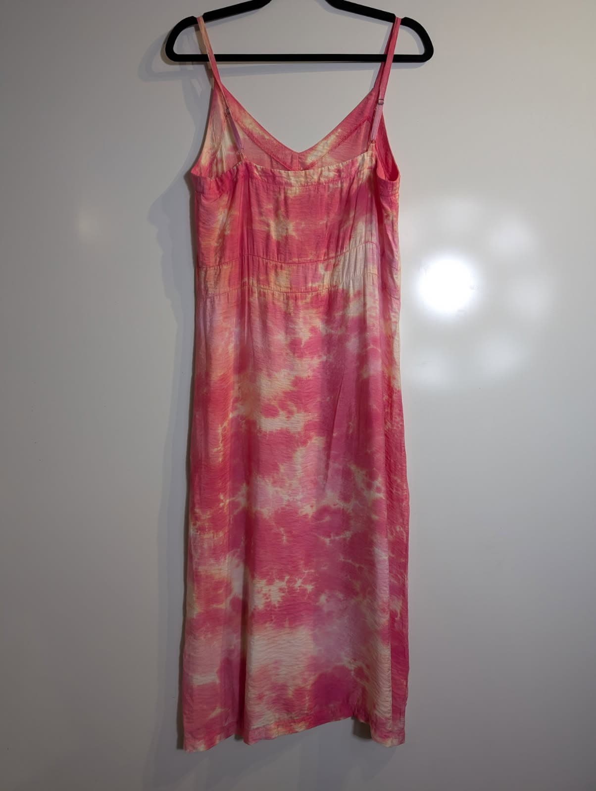 LACAUSA Tie-Dye Spaghetti Strap Midi Dress Pink and Yellow Size XS — photo 6 of 6