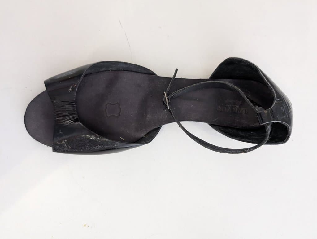 Lanvin Black Patent Leather D'Orsay Ankle Strap Sandals — photo 2 of 5