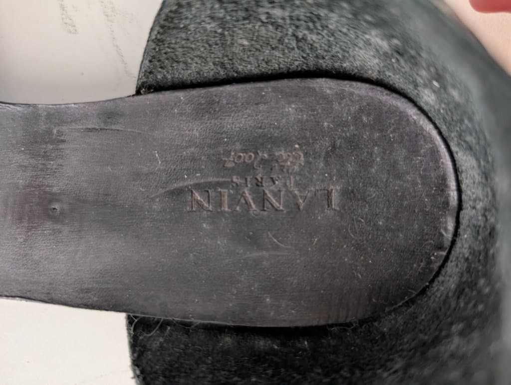 Lanvin Black Patent Leather D'Orsay Ankle Strap Sandals — photo 4 of 5