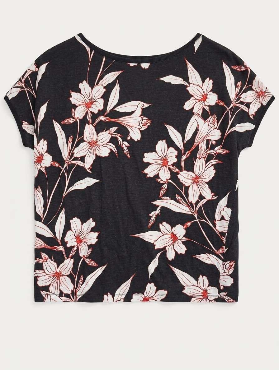 Lauren Ralph Lauren Floral Print Knit Top Women's Size M — photo 1 of 8