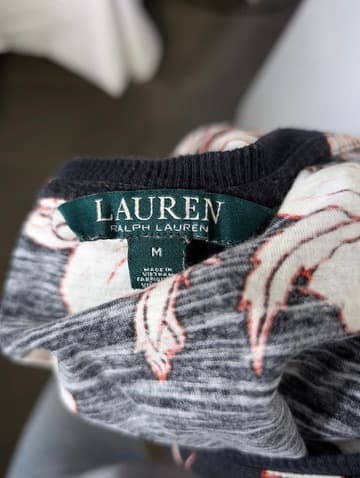 Lauren Ralph Lauren Floral Print Knit Top Women's Size M — photo 4 of 8