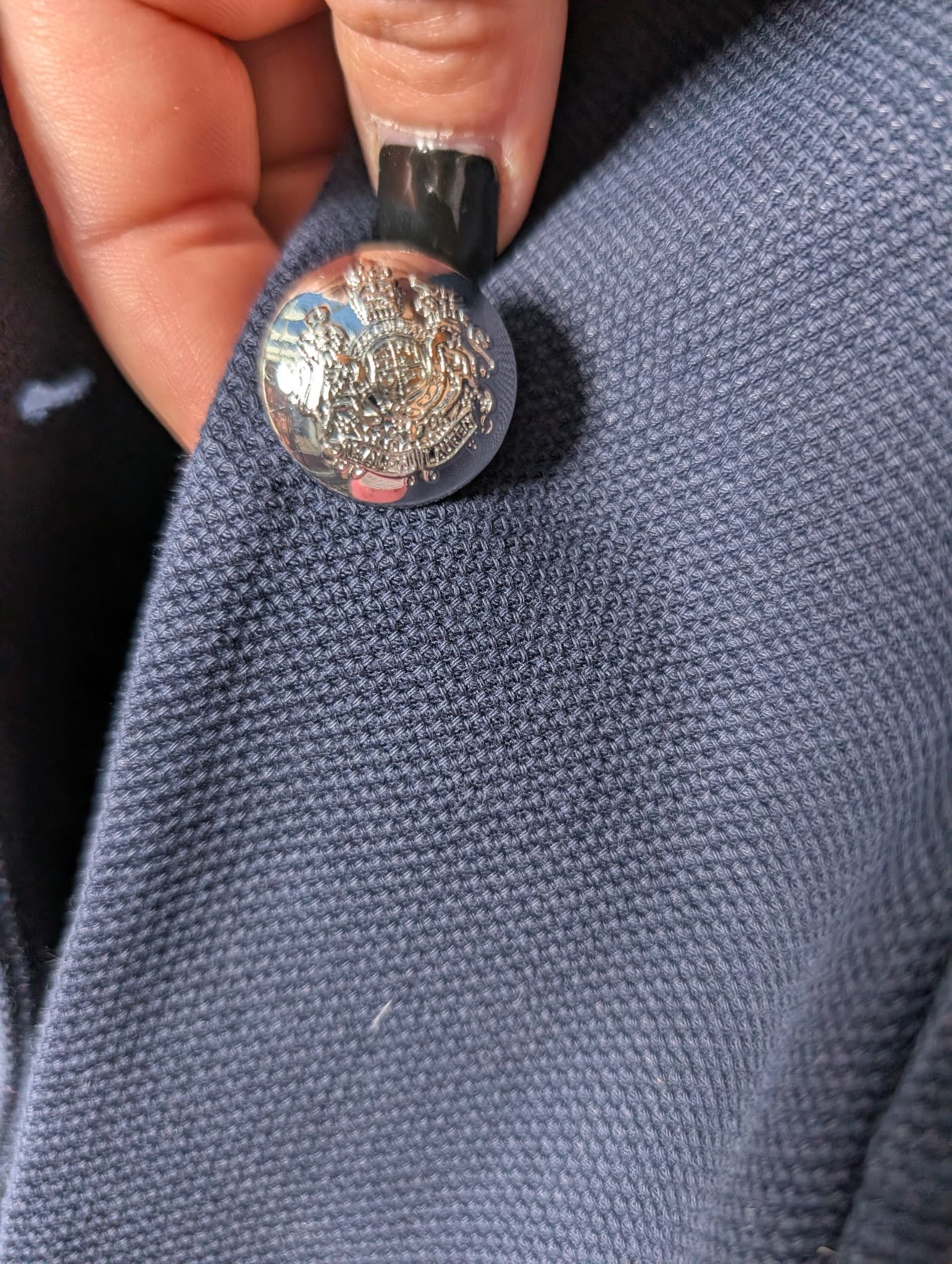 LAUREN RALPH LAUREN Navy Blue Crest Blazer Size XS — photo 3 of 11