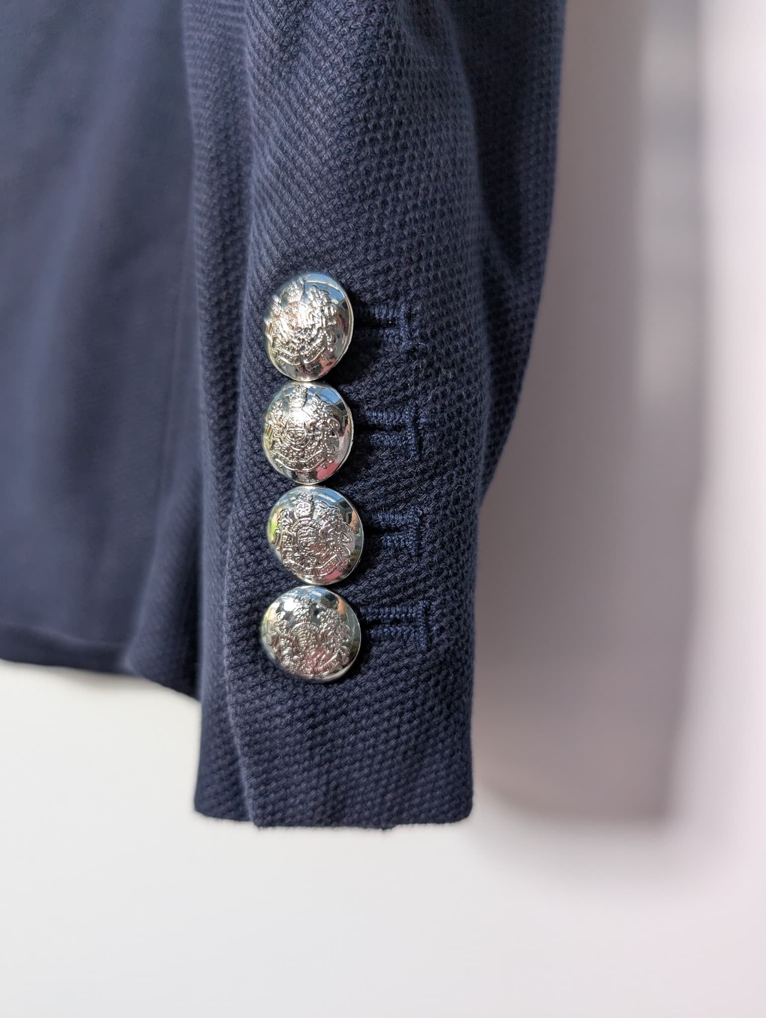 LAUREN RALPH LAUREN Navy Blue Crest Blazer Size XS — photo 7 of 11