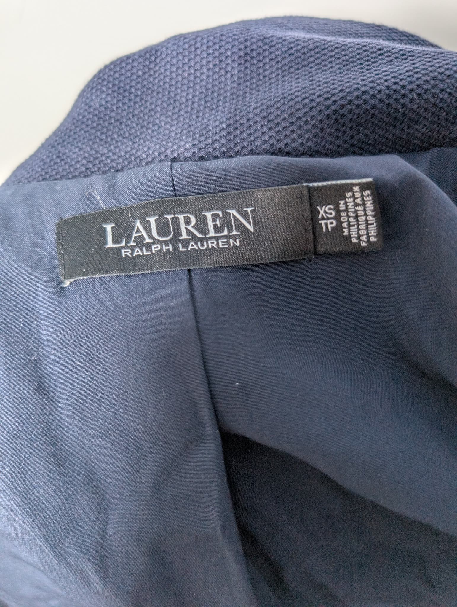 LAUREN RALPH LAUREN Navy Blue Crest Blazer Size XS — photo 8 of 11