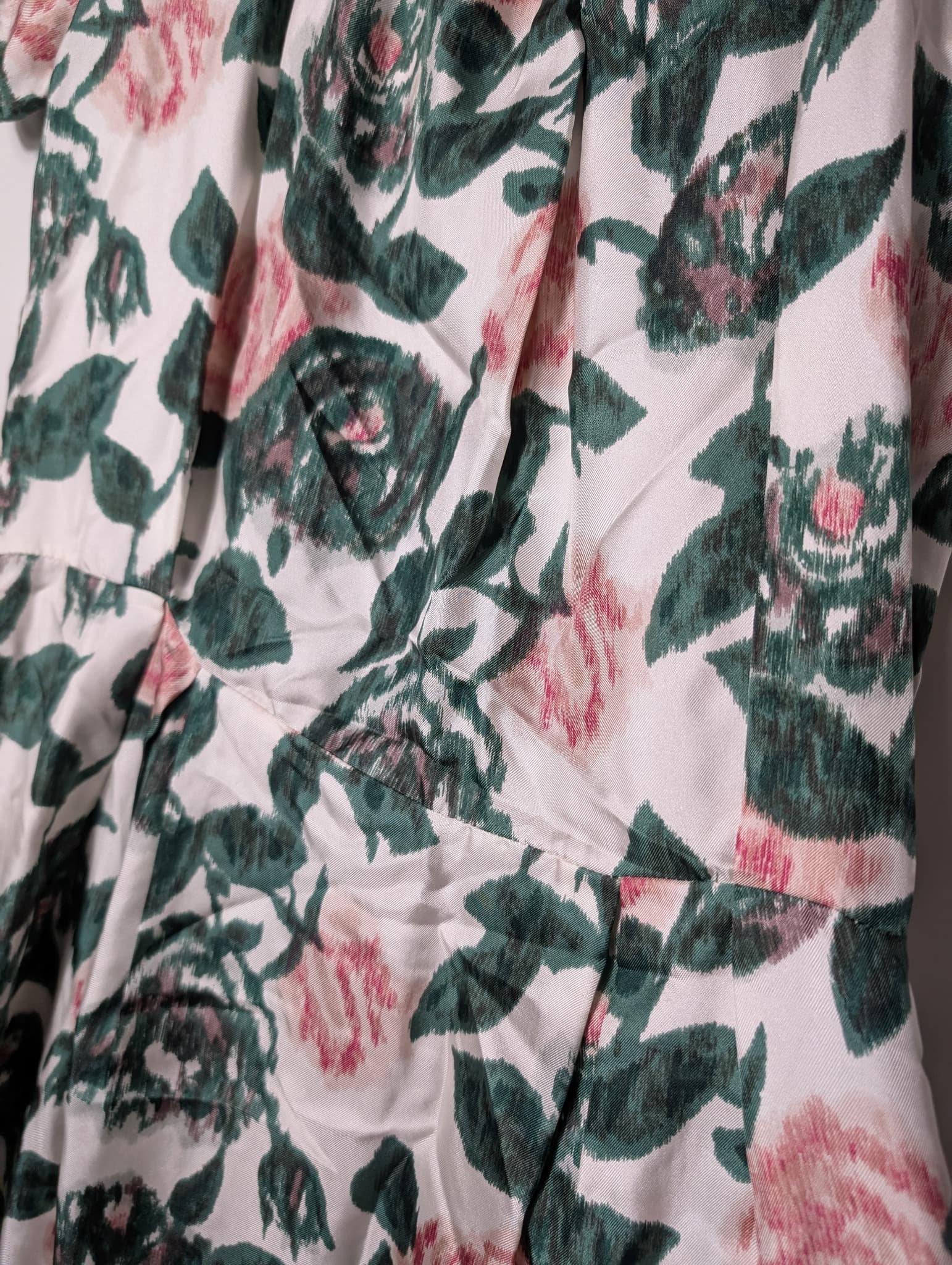 Lee Mathews Floral Print Silk Midi Dress Size 1 — photo 2 of 9