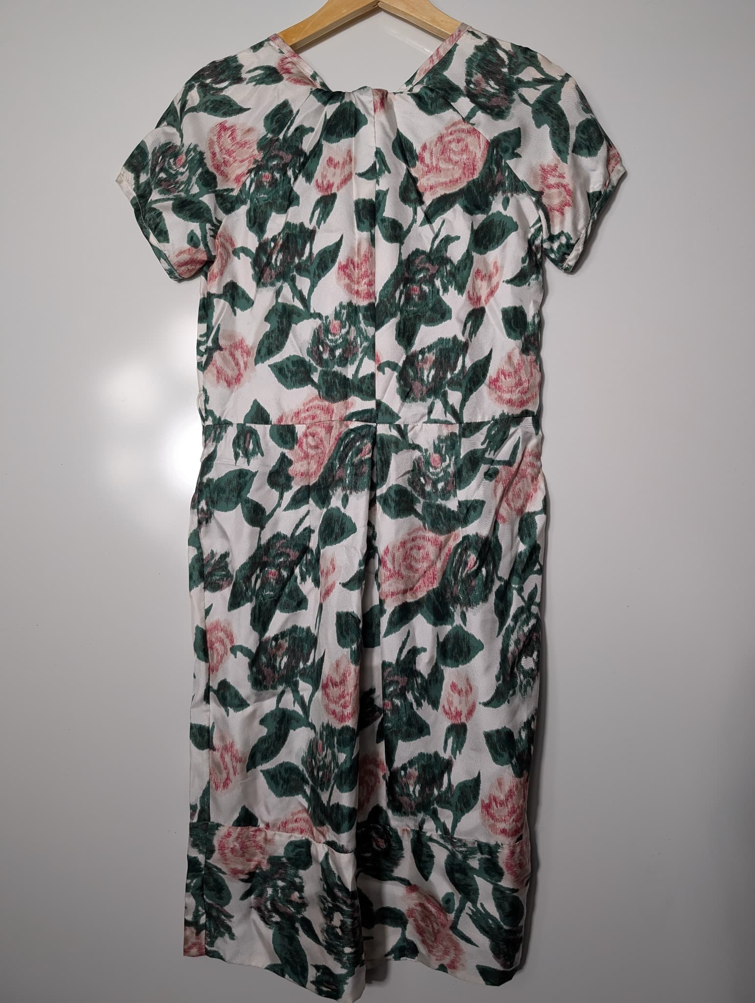 Lee Mathews Floral Print Silk Midi Dress Size 1 — photo 3 of 9