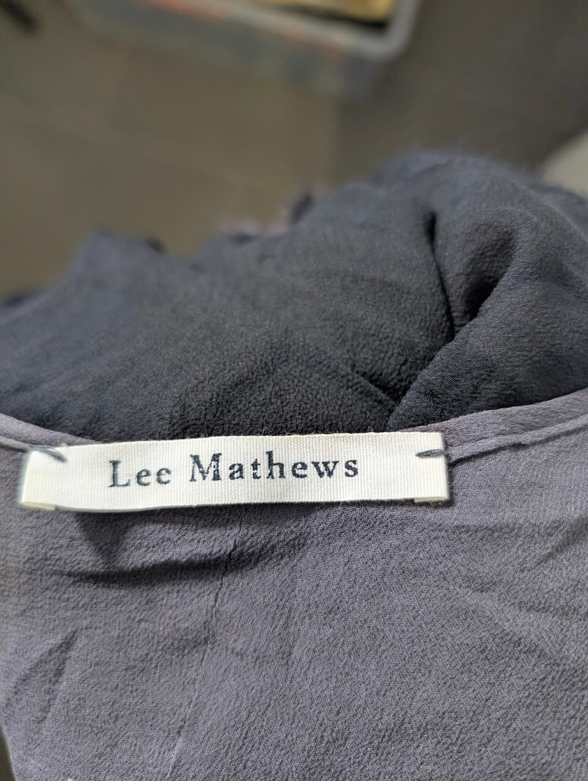 Lee Mathews Silk Chiffon Ruffle Hem Slip Dress - Size 1 — photo 2 of 7