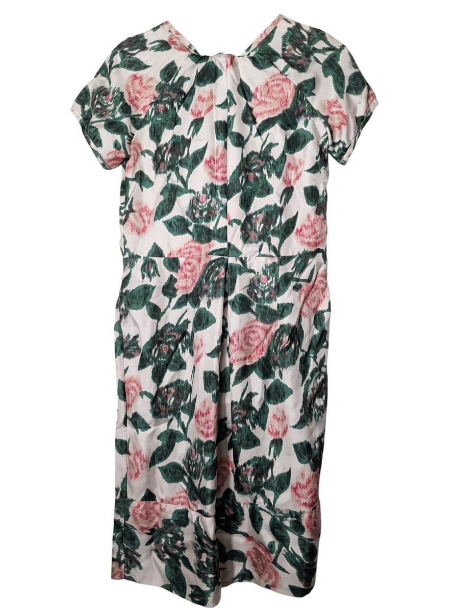 Lee Mathews Silk Rose Print Midi Dress - Size 1 — photo 1 of 9