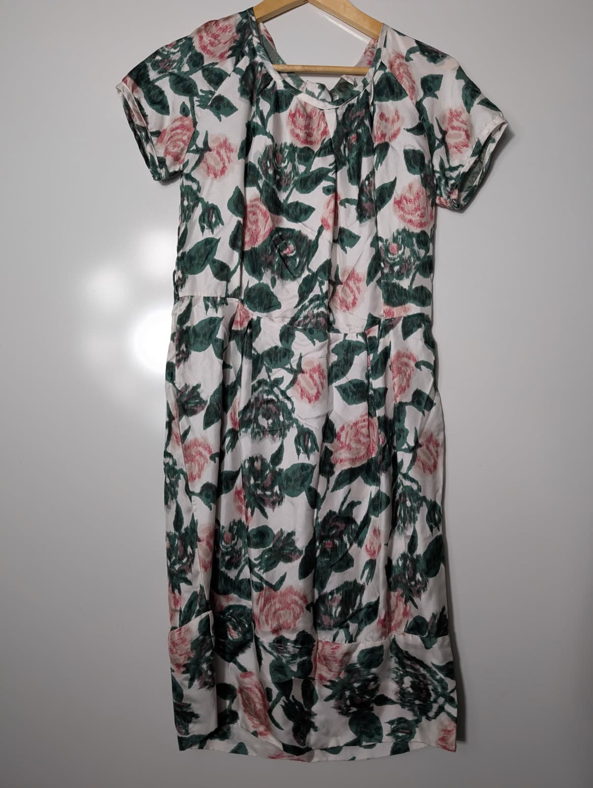Lee Mathews Silk Rose Print Midi Dress - Size 1 — photo 2 of 9