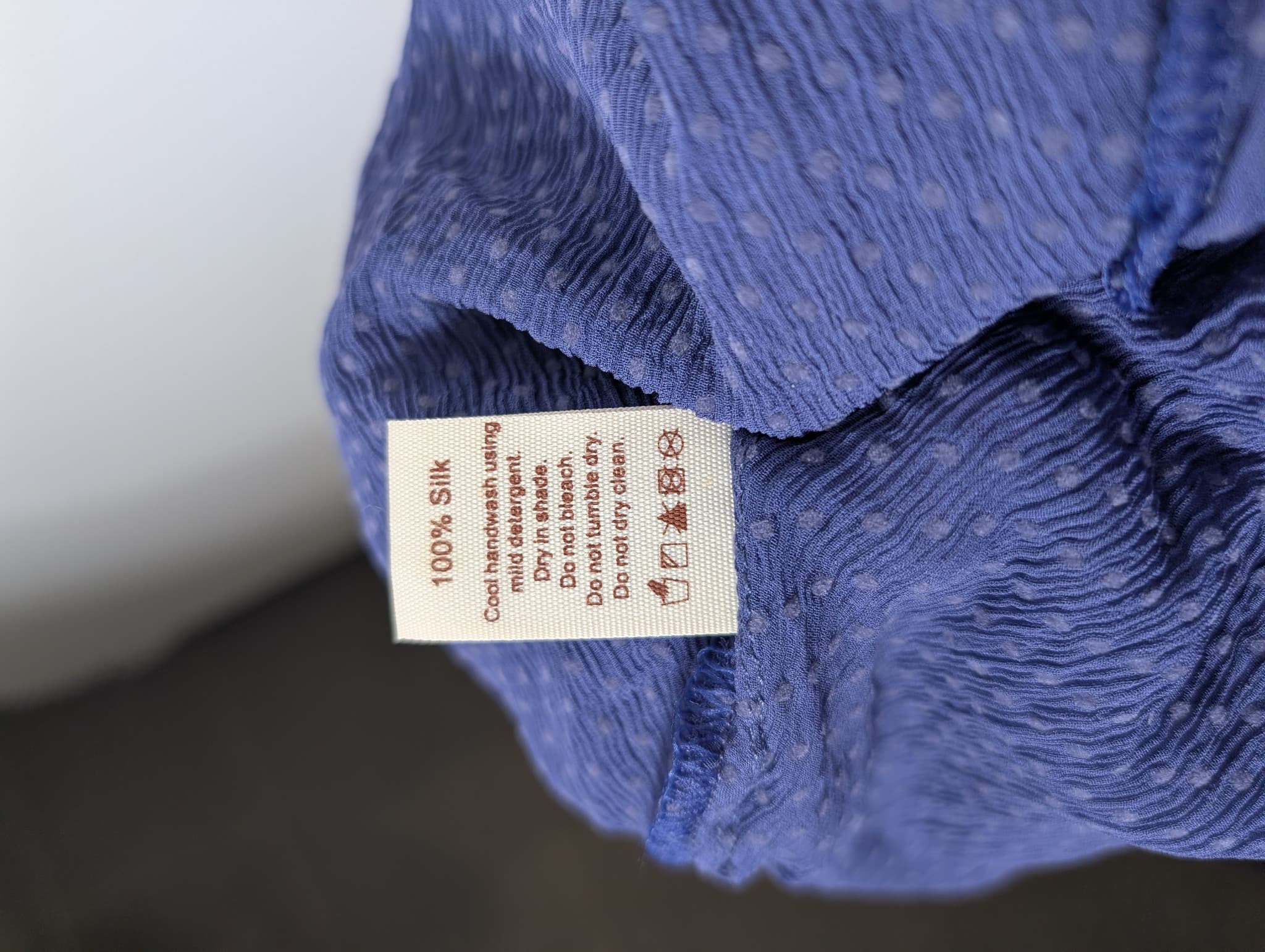 Lee Mathews Swiss Dot Ruffle Midi Dress Blue Size 1 — photo 7 of 7