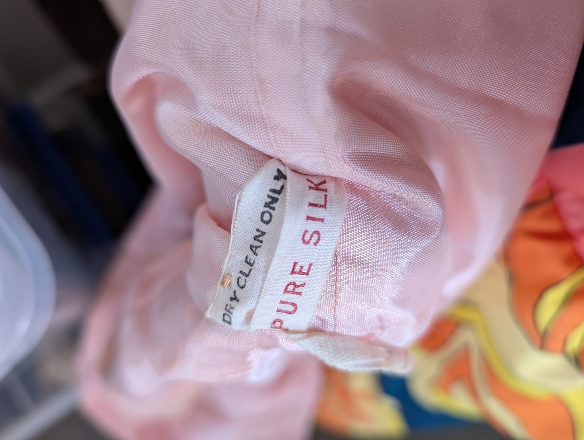 Lintern Vintage Silk Shantung Double-Breasted Coat Pink Size 14 — photo 8 of 9