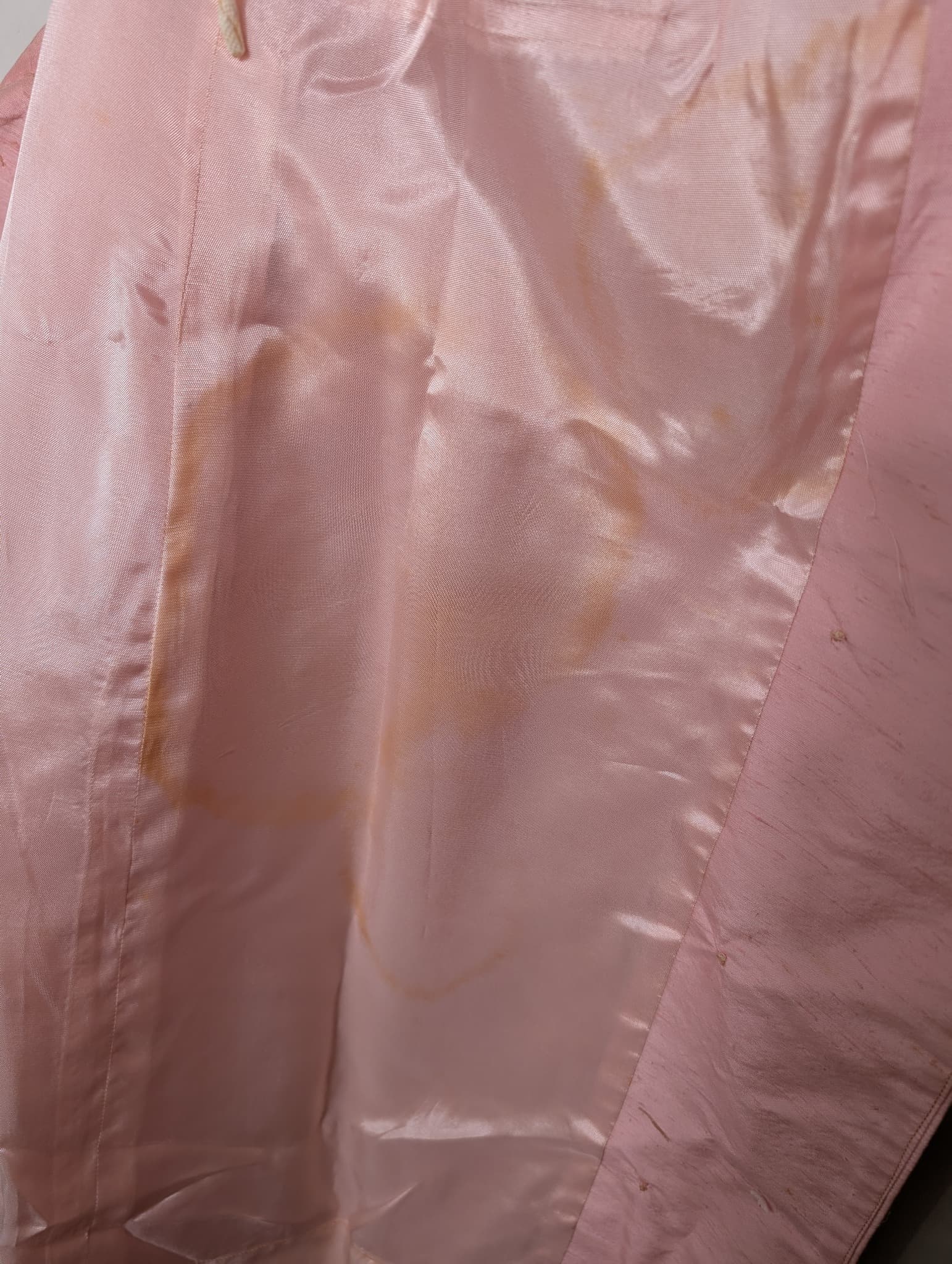 Lintern Vintage Silk Shantung Double-Breasted Coat Pink Size 14 — photo 9 of 9