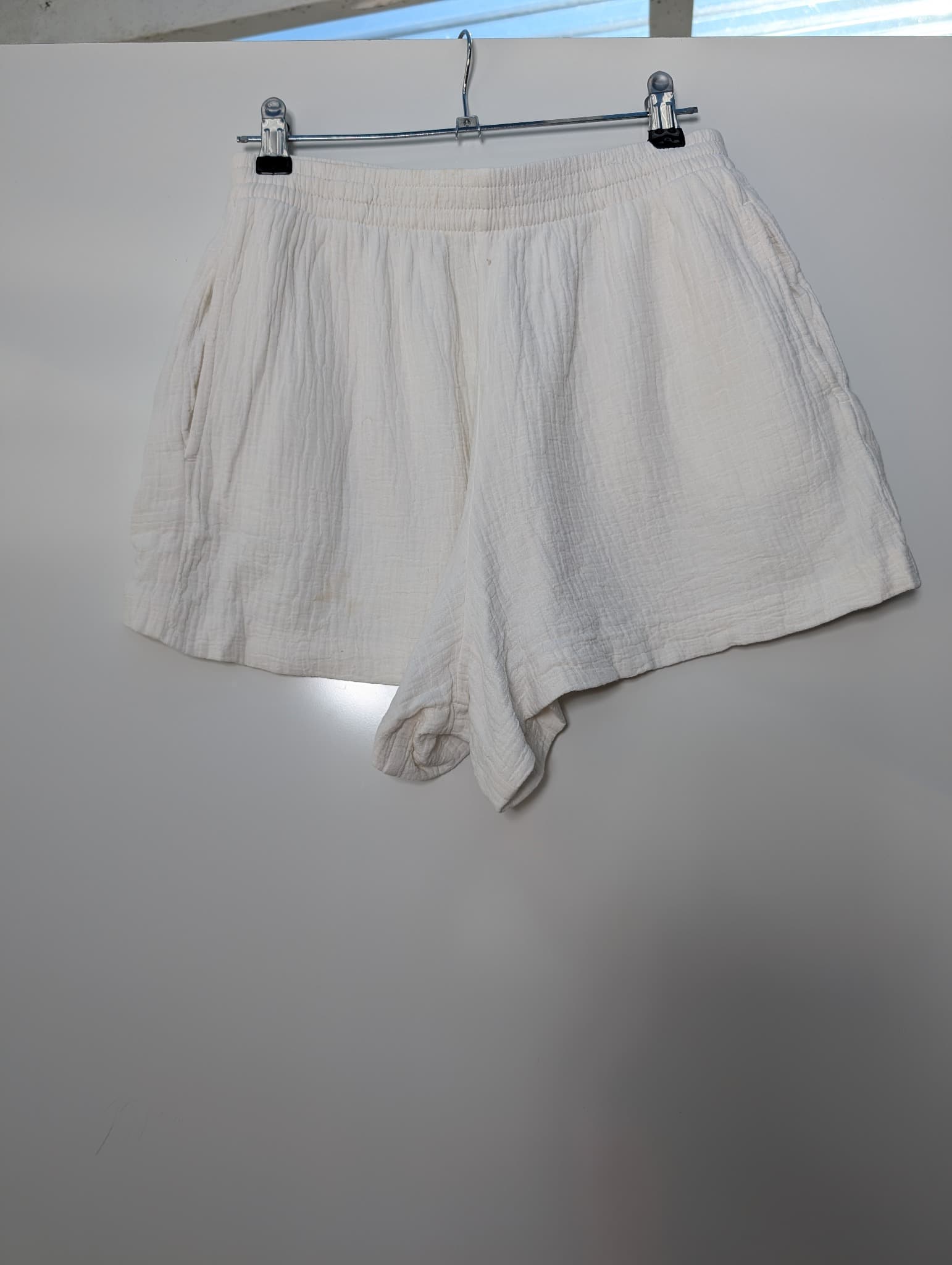 Lioness Eyelet Tie-Front Shorts White Women's XS — photo 8 of 15