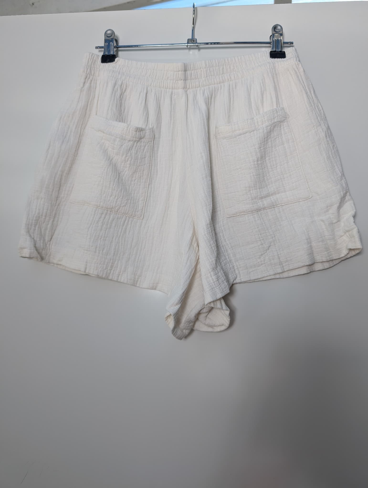Lioness Eyelet Tie-Front Shorts White Women's XS — photo 12 of 15